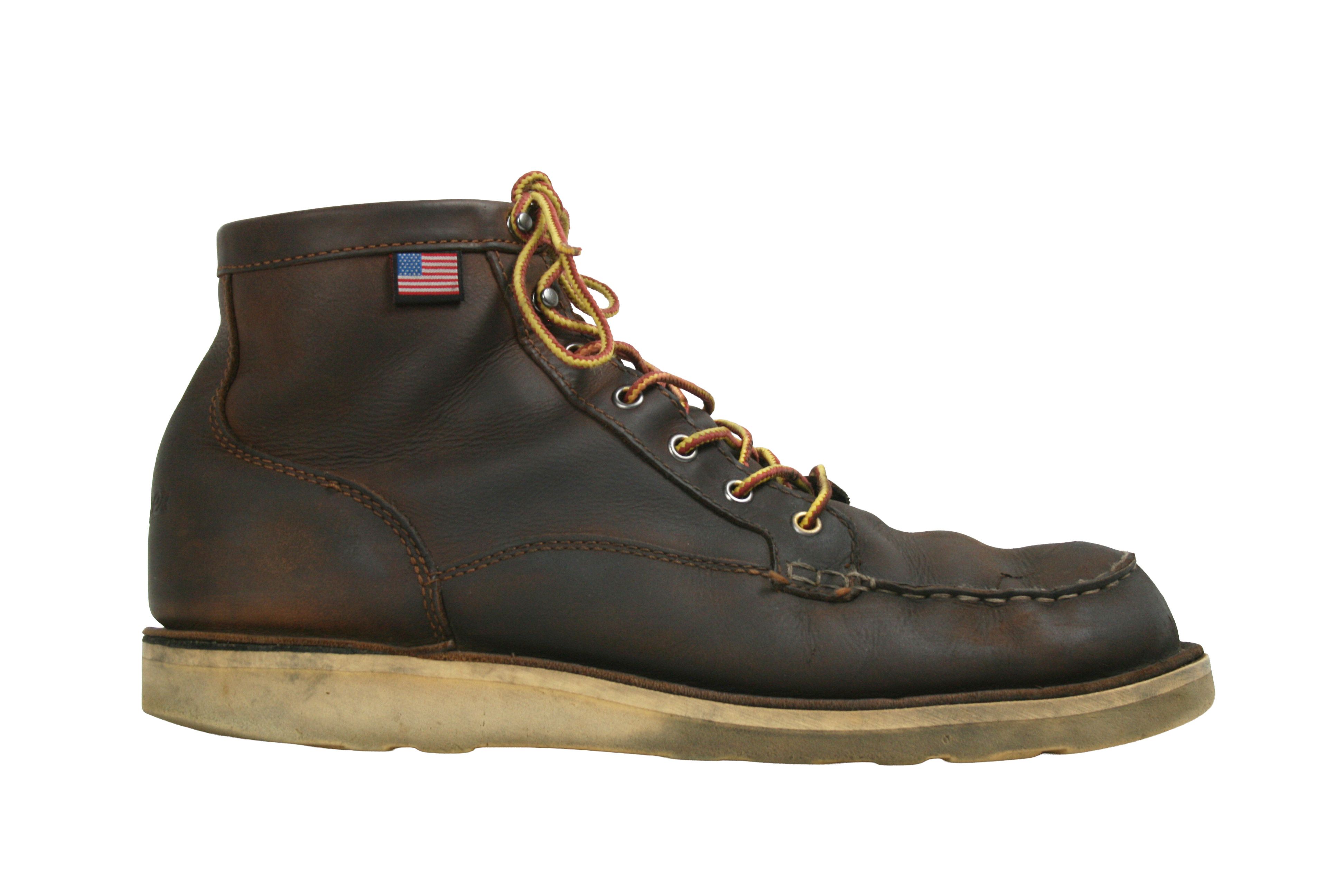 Danner Bull Run Moc Distressed Leather Boots Size US 13 / EU 46 - 2 Thumbnail