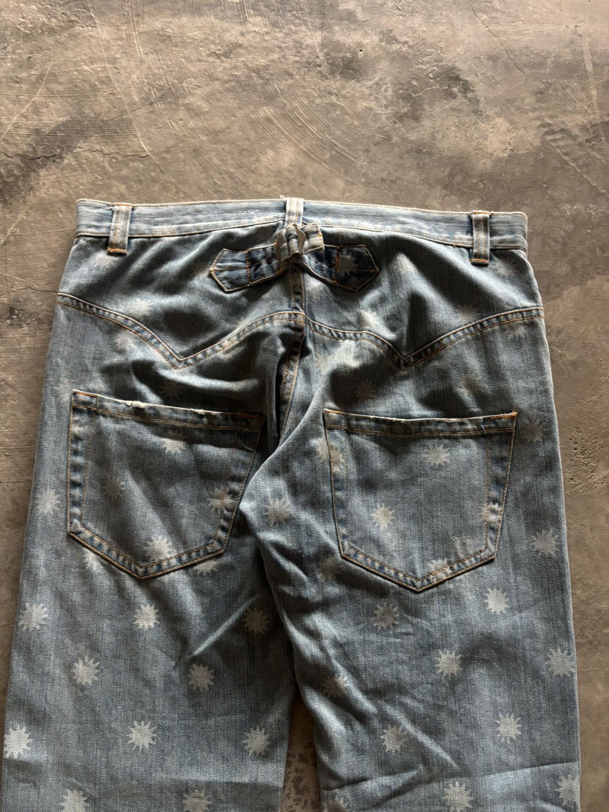 Sunao Kuwahara ISSEY MIYAKE SUNAO KUWAHARA OVERPRINT BUCKLE BACK WESTERN Size 31" - 14 Thumbnail