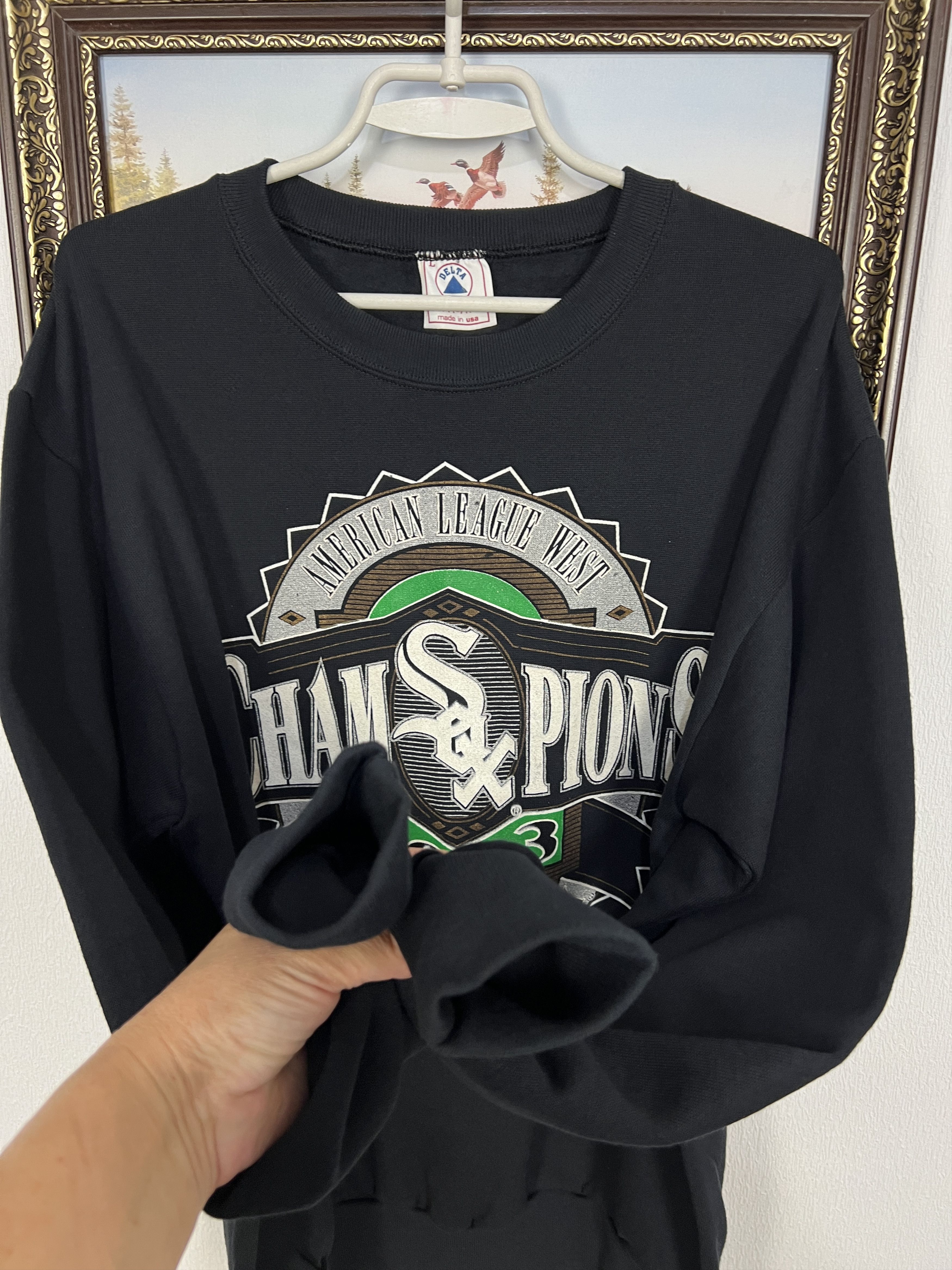Delta Vintage 90's MLB Chicago White Sox Sweatshirt Champions Size US L / EU 52-54 / 3 - 5 Thumbnail