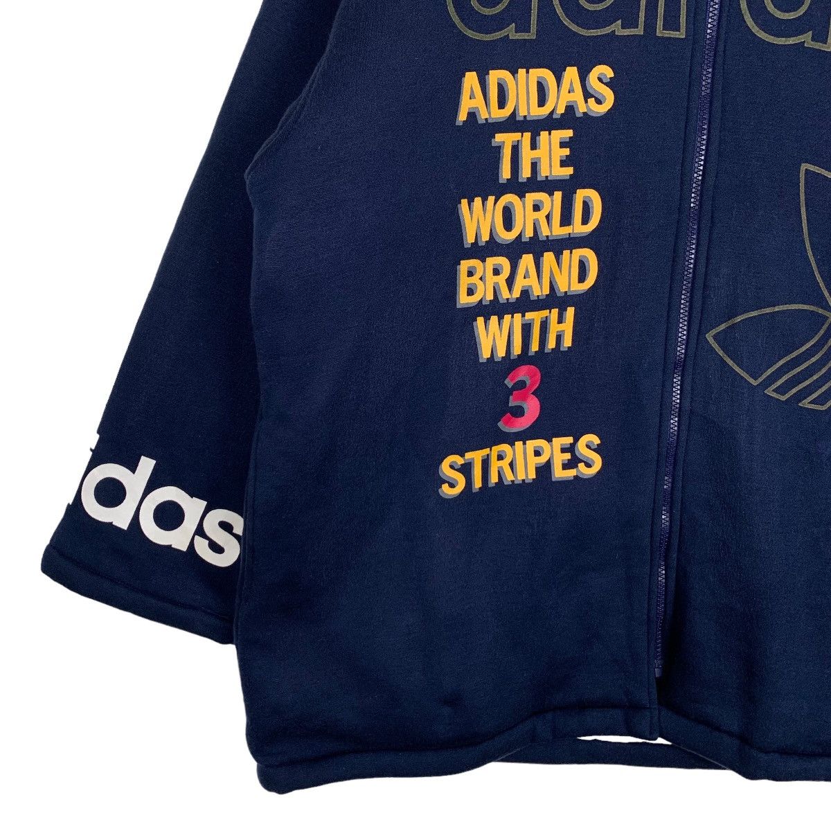 Adidas ADIDAS TREFOIL BIG LOGO SHERPA HODDIES #0183-C9 Size US S / EU 44-46 / 1 - 5 Thumbnail