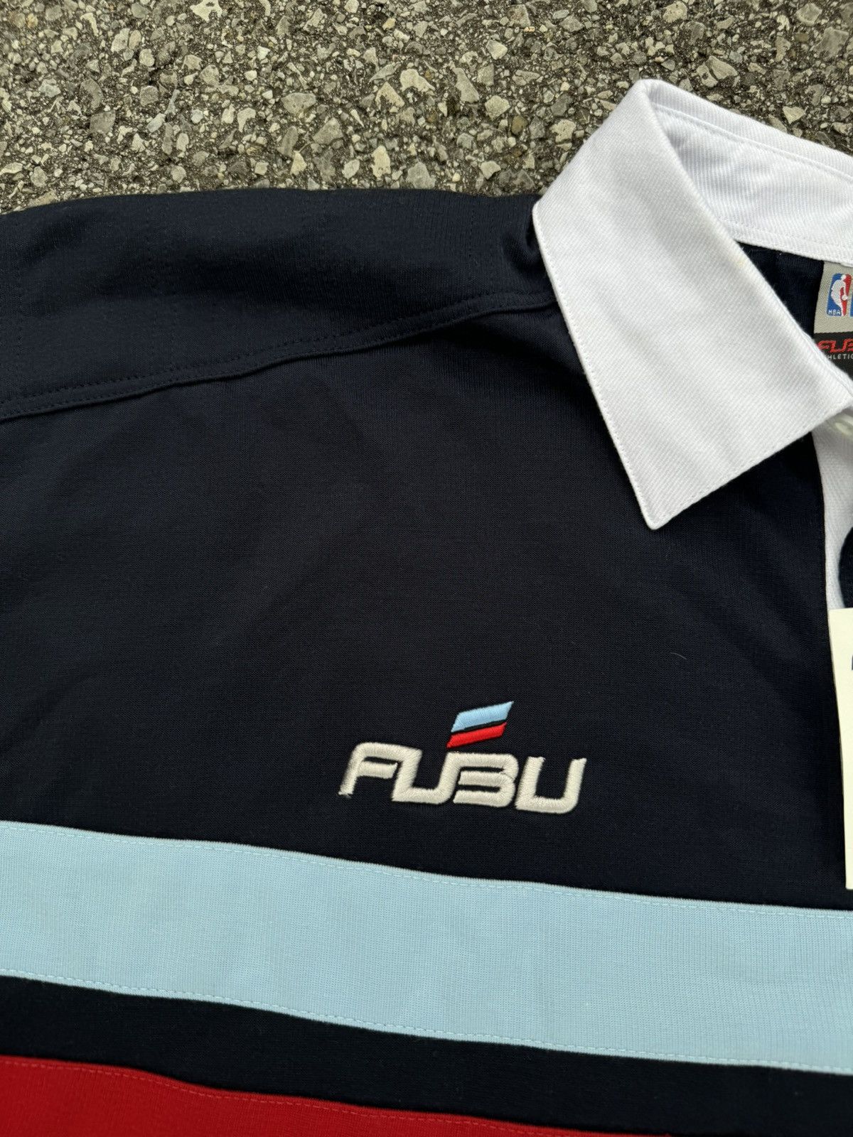 Fubu × NBA × Vintage Fubu Athletic NBA vintage polo shirt New jersey boxy rap Size US XXL / EU 58 / 5 - 4 Thumbnail