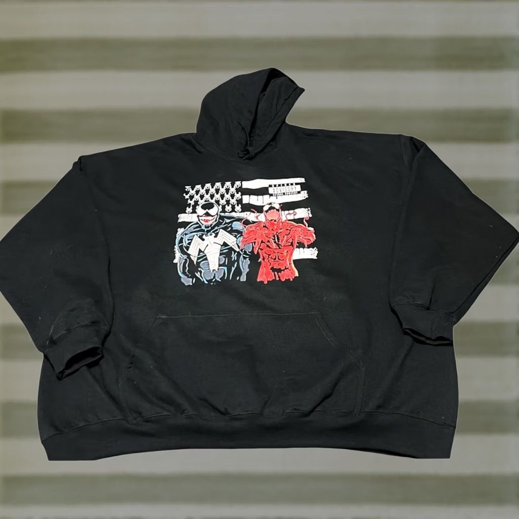 Vintage Men’s Heavy Soft Carnage Comic Rap Hoodie SIZE XXXL 3XL NWOT Black SF500 Pullover Hoodie Men 3XL Carnage Comic Rap HIPHOP NWOT Size US XXL / EU 58 / 5 - 1 Thumbnail