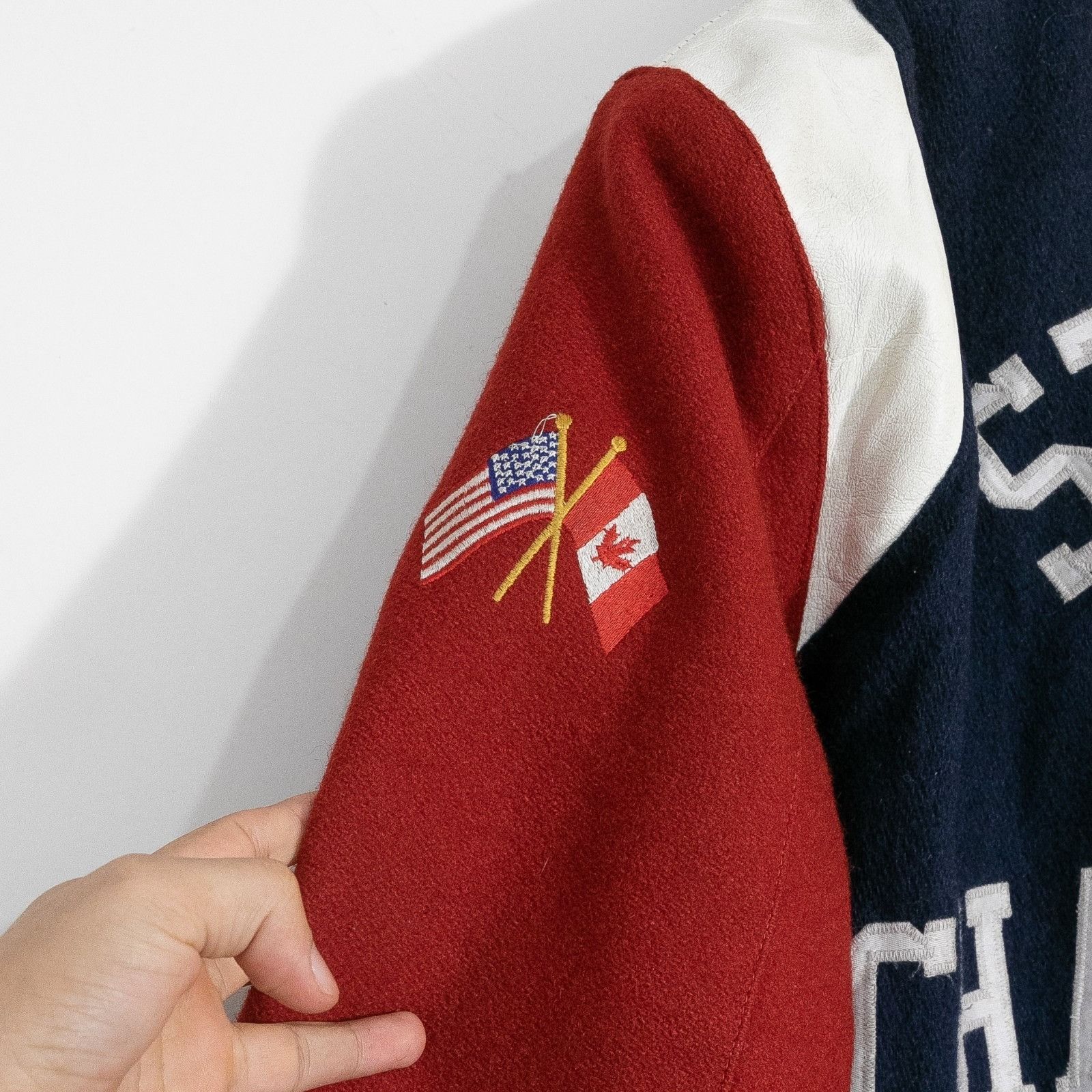 Vintage Vintage 90s Massachusetts Teddy Style Varsity Jacket Medium Size US M / EU 48-50 / 2 - 12 Thumbnail