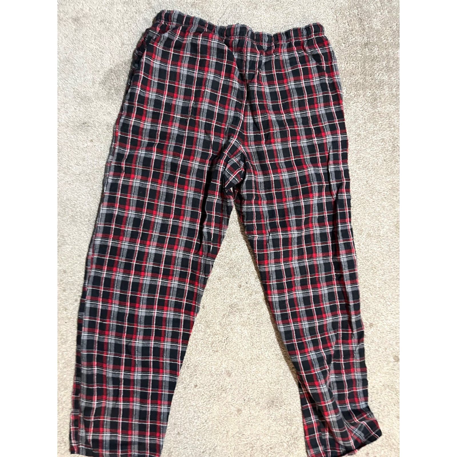 Beverly Hills Polo Club VINTAGE Beverly Hills Polo Club Fleece Lounge Pajama Pants Mens L Red Black Plaid Size US L / EU 52-54 / 3 - 3 Thumbnail