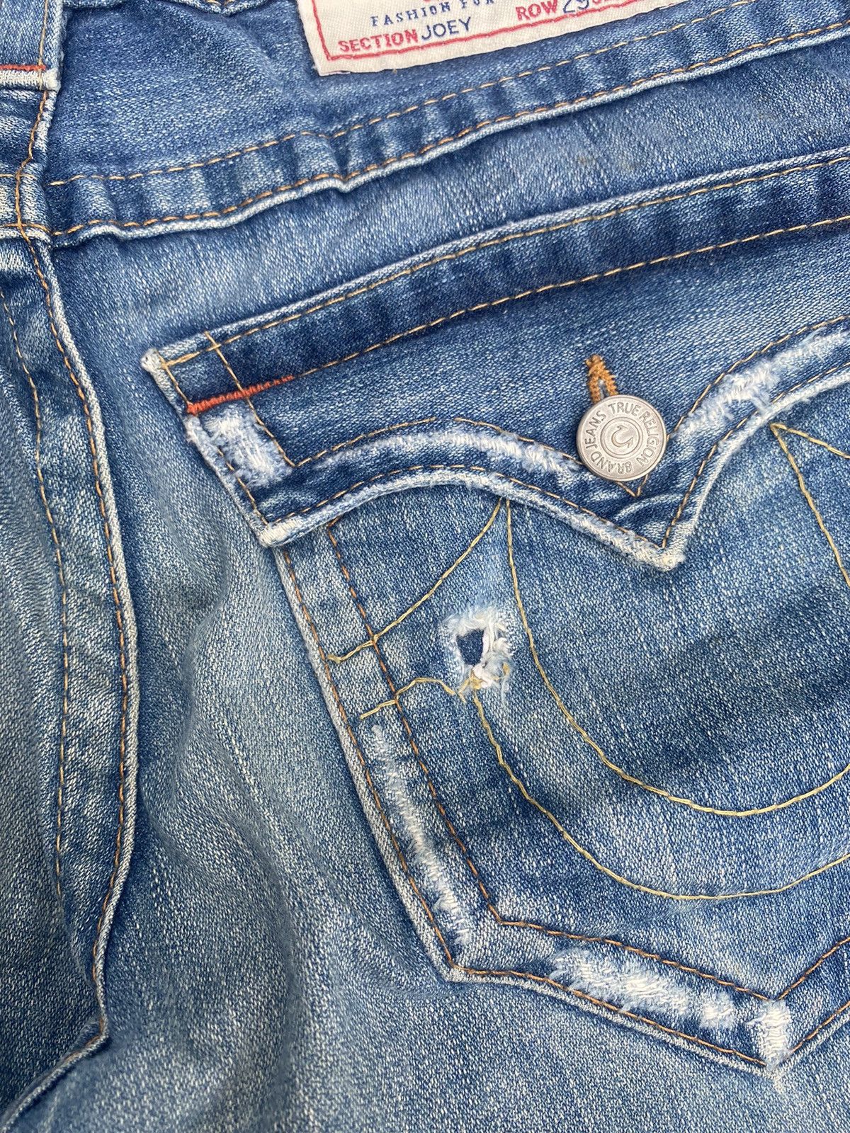 If Six Was Nine × Japanese Brand × True Religion Flare Jeans True Religion Distressed Bootcut Size US 33 - 23 Thumbnail