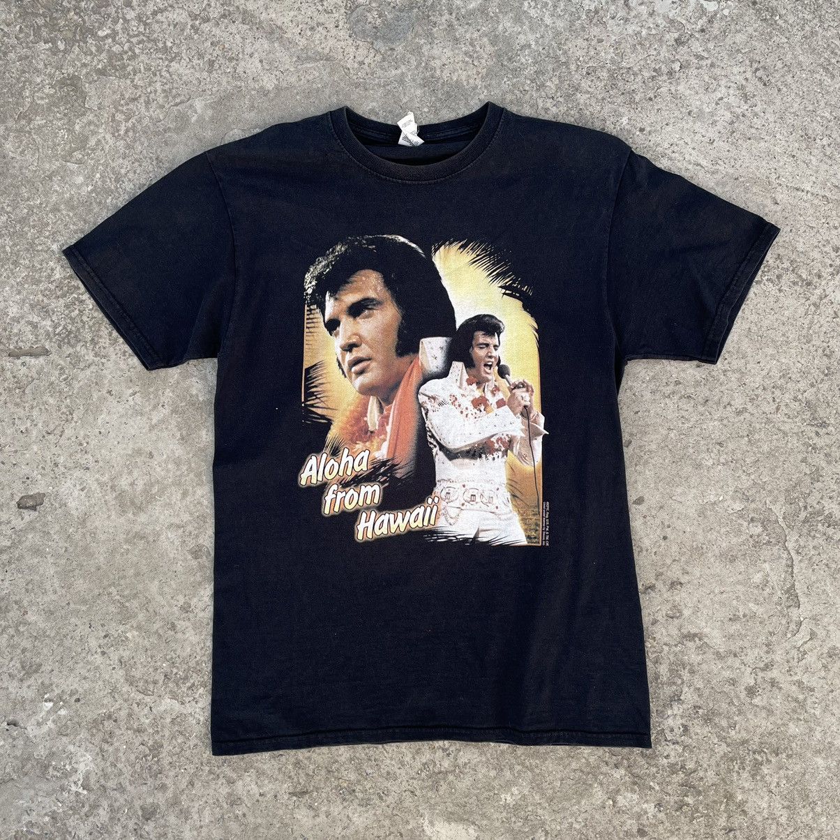 Perry Ellis Vintage Elvis Presley T-shirts Rock Tee Band Tees 90s Size US M / EU 48-50 / 2 - 2 Thumbnail