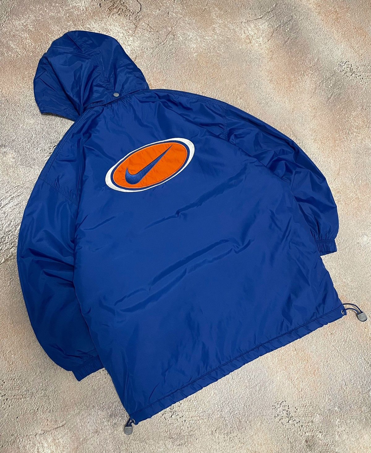 Nike Vintage Nike Big Logo Nylon Drill Jacket Size US M / EU 48-50 / 2 - 1 Thumbnail