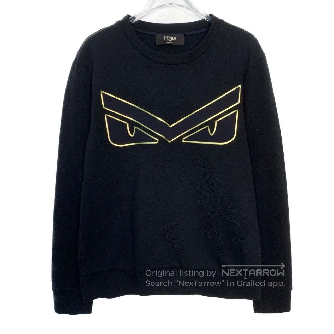 Fendi fendi black long sleeve sweatshirt with logo. Size US XS / EU 42 / 0 - 1 Thumbnail