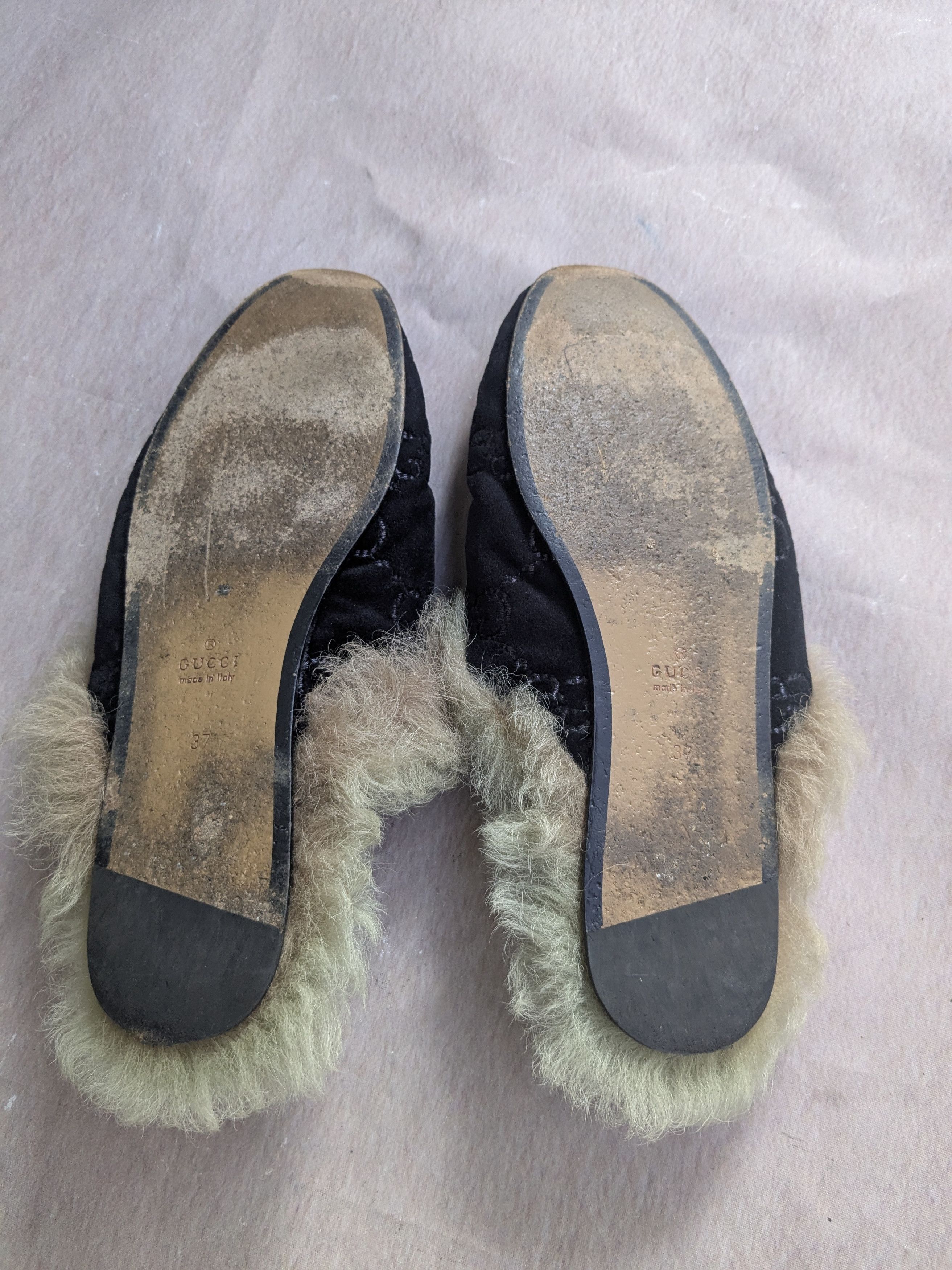 Gucci Gucci Princetown Horsebit Loafers Black Velvet 37 7 Logo Size US 7 / IT 37 - 11 Thumbnail