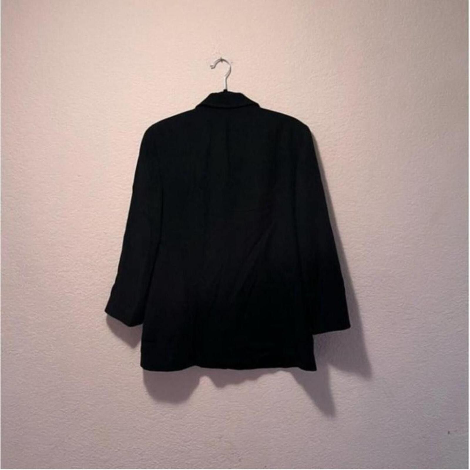 Unknown London Black Classic Women's Blazer Jacket Size M / US 6-8 / IT 42-44 - 2 Thumbnail