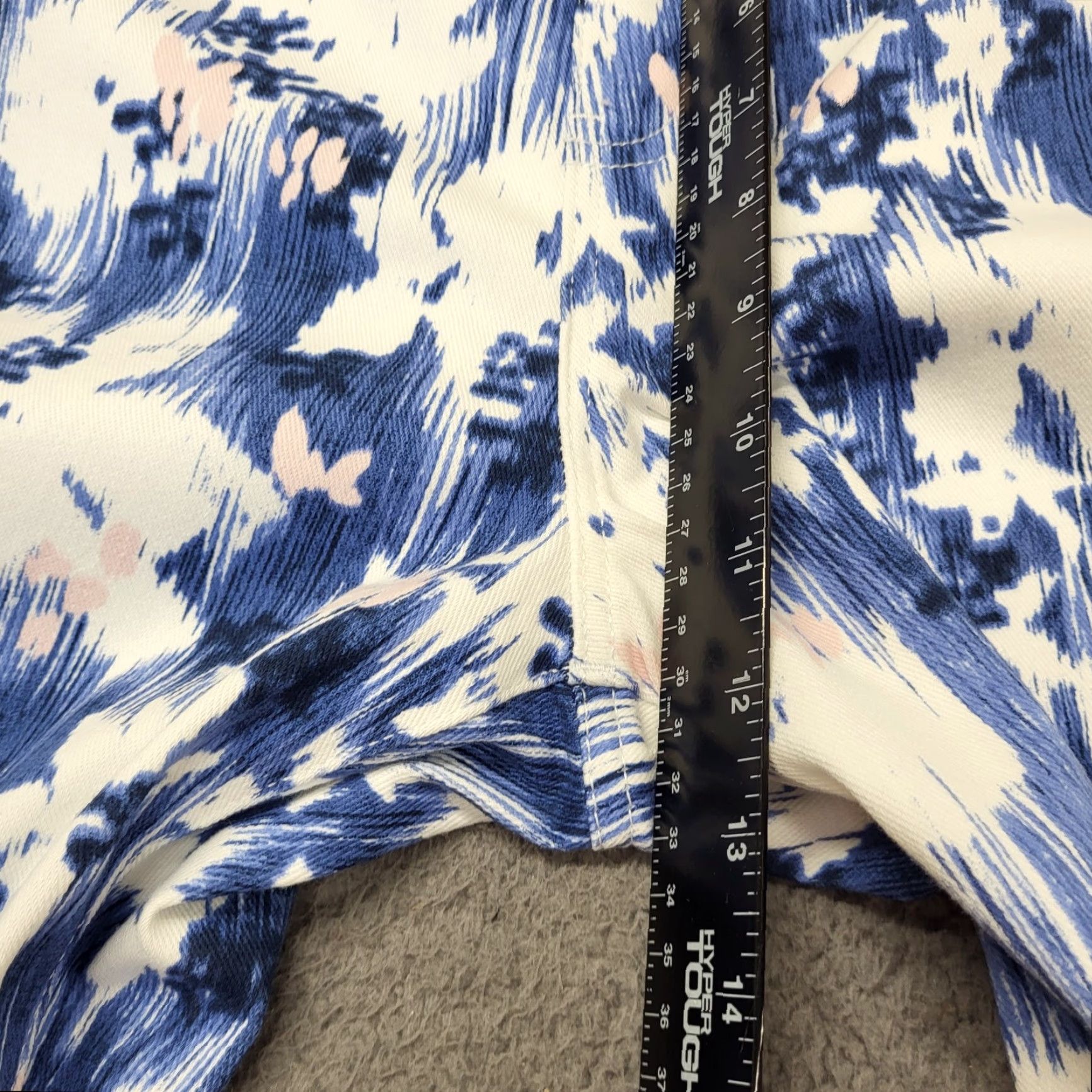 Vintage TIME AND TRU Stretch Pants Women's Size L Leggings Floral Pockets Preppy Shirt Size 36" / US 14 / IT 50 - 6 Thumbnail