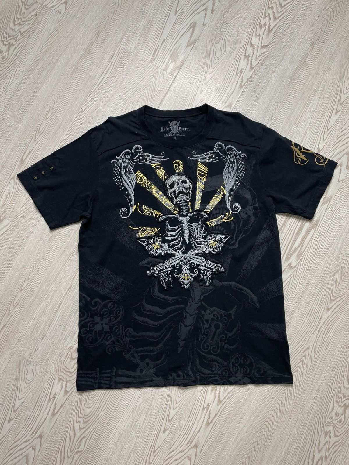 Japanese Brand Rebel Spirit Avant Garde tshirt size 3Xl Size US XXL / EU 58 / 5 - 1 Thumbnail