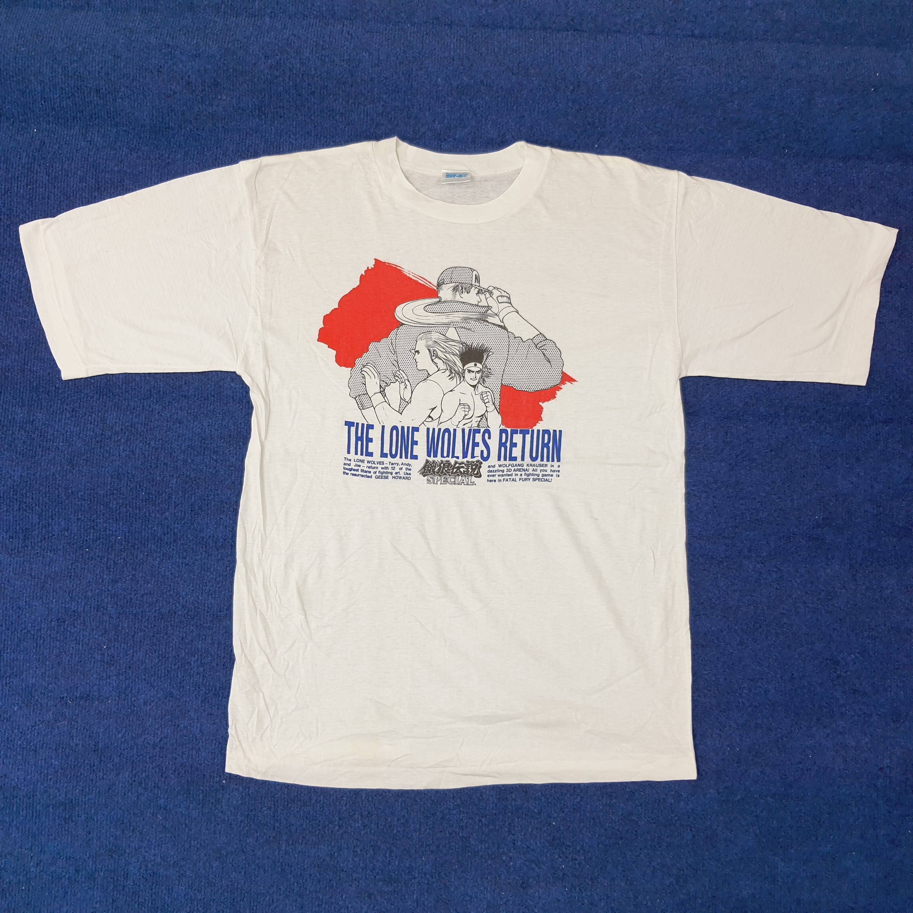 Vintage Vintage King of Fighter Terry Bogard Game Tshirt C249N21 Size US M / EU 48-50 / 2 - 1 Thumbnail
