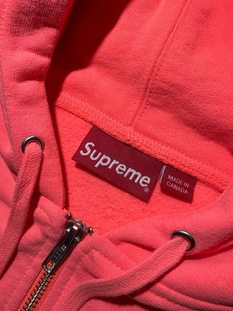 Supreme Supreme Reflective Small Box Logo Pink Zip Up Hoodie Cotton Size US M / EU 48-50 / 2 - 8 Thumbnail
