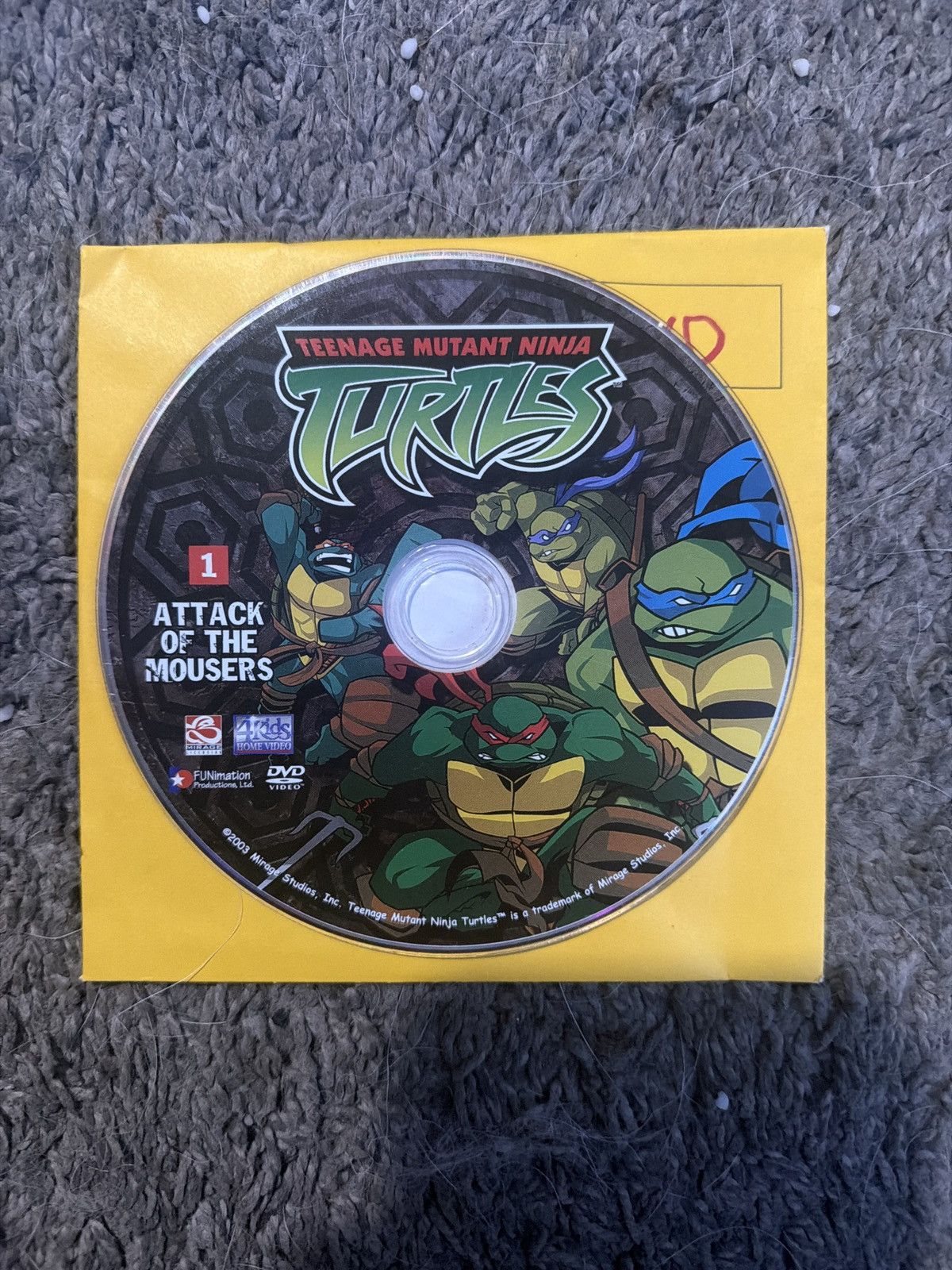 Vintage Teenage Mutant Ninja Turtles 1 Attack Of The Mousers (DVD) Size ONE SIZE - 1 Thumbnail