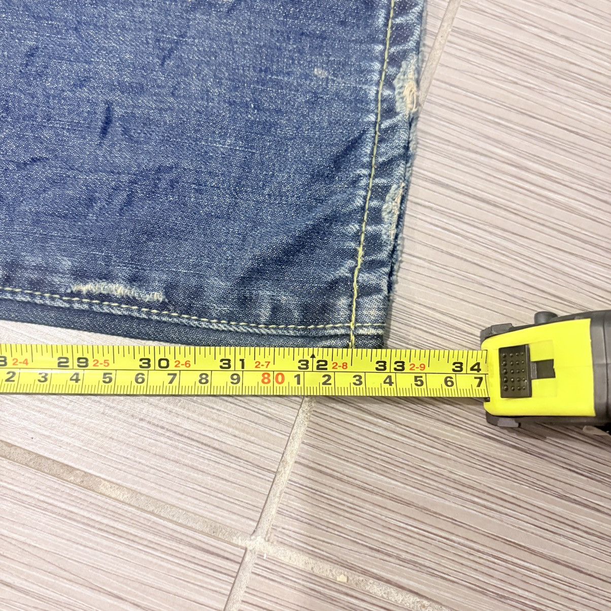 Ed Hardy Ed Hardy by Christian Audigier Distressed Jeans 32×33 Y2K Size US 32 / EU 48 - 5 Thumbnail