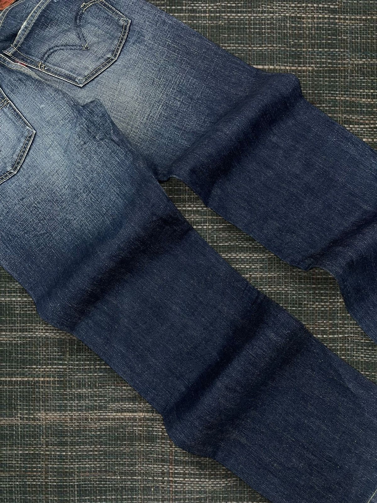 Levi's Vintage Clothing Vintate 1990s Designer Levis 502 Distressed Blue Denim Size US 29 - 14 Thumbnail