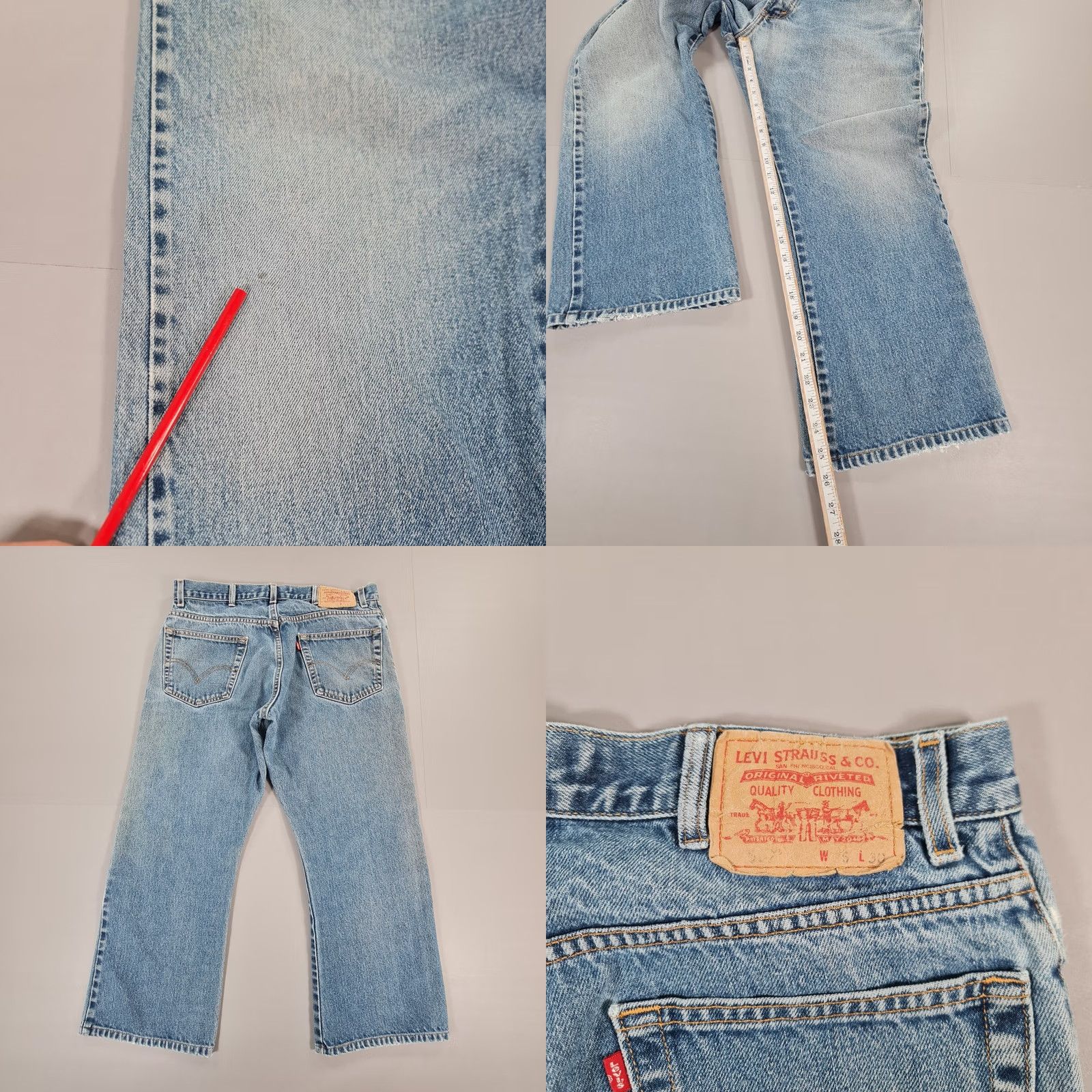 Levi's Levi's Jeans 517 Bootcut Zip Fly W36 L27 Denim 100% Cotton Regular Mens Jeans Size US 36 / EU 52 - 8 Thumbnail
