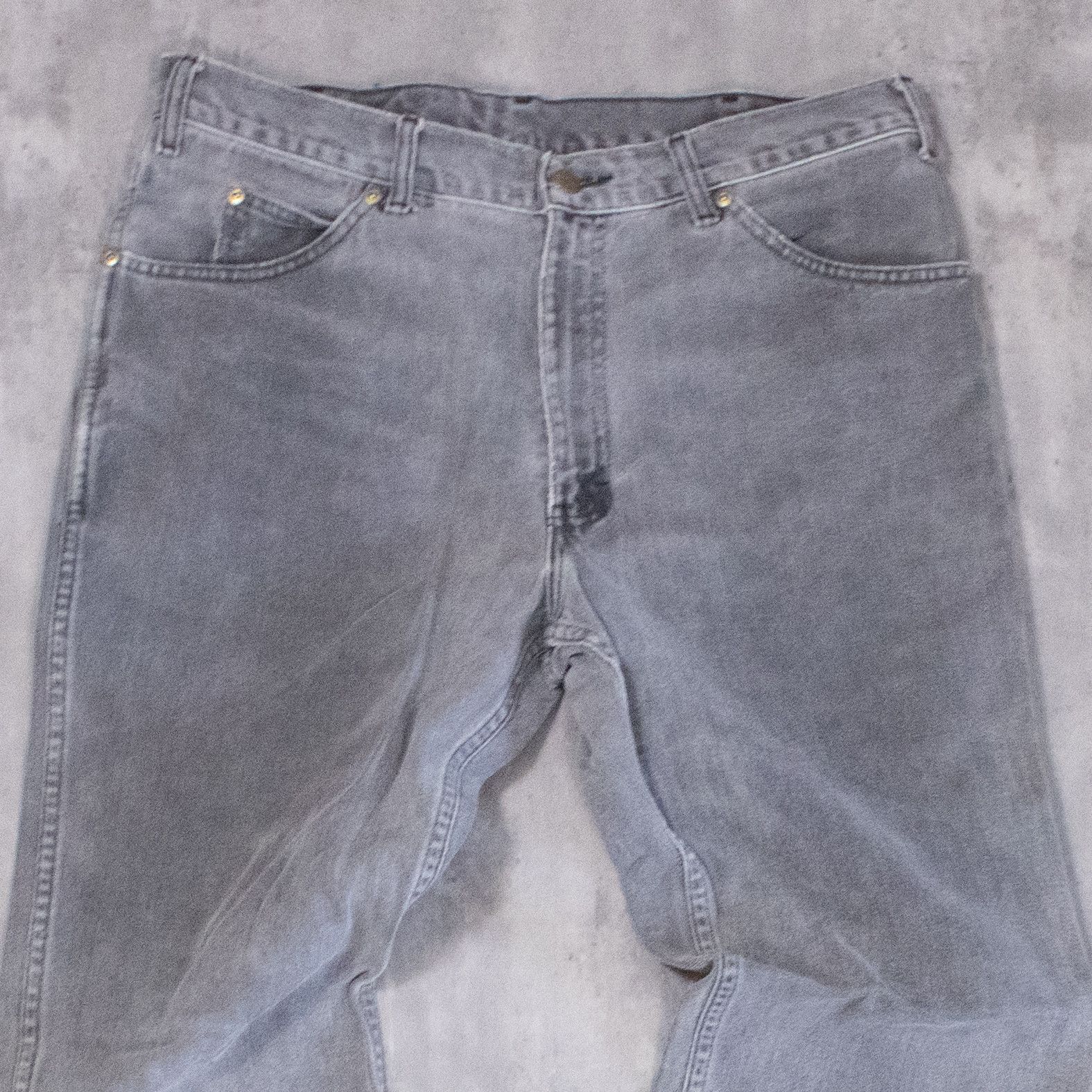 Mustang × Vintage Vintage 1990’s Mustang Faded Charcoal Grey Denim Size US 34 / EU 50 - 5 Thumbnail