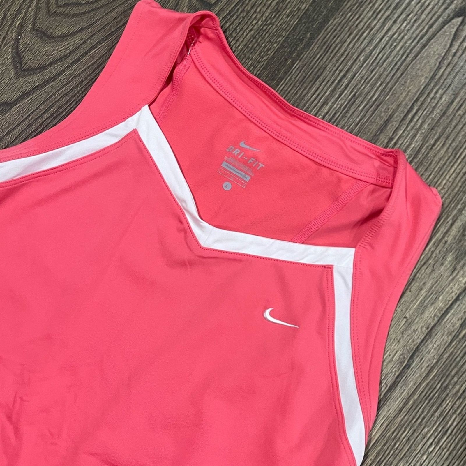 Nike Nike DRI-Fit Tennis Tank Top Stretch Sleeveless Pink Size L Size L / US 10 / IT 46 - 2 Thumbnail
