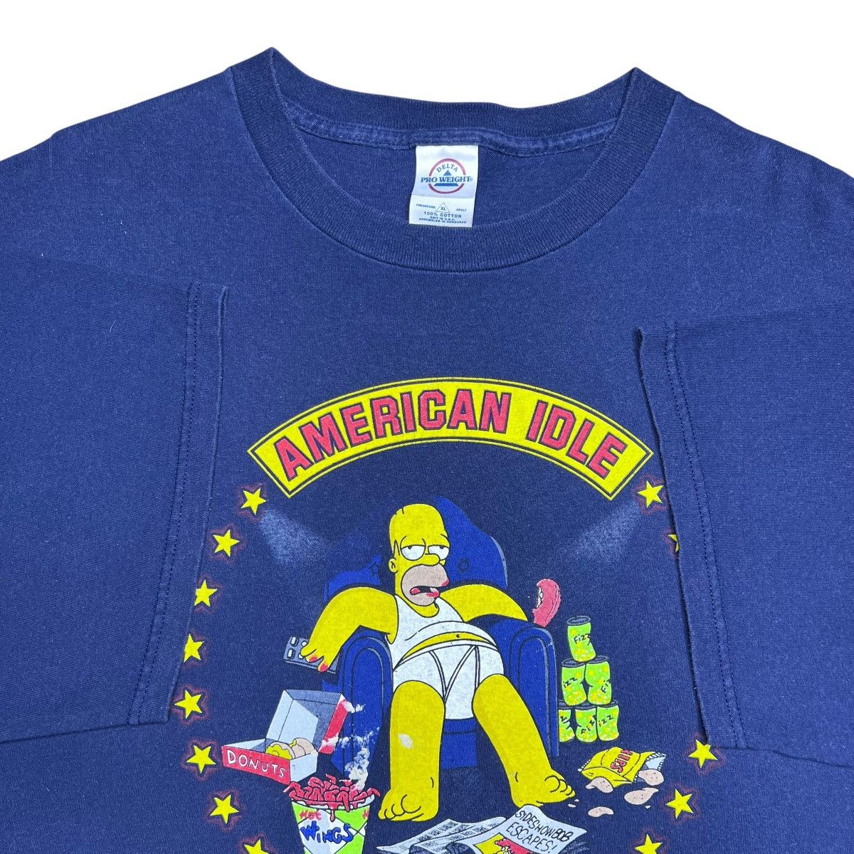 The Simpsons 2000s The Simpsons Homer Simpson American Idle Fox T-Shirt Size US XL / EU 56 / 4 - 2 Thumbnail