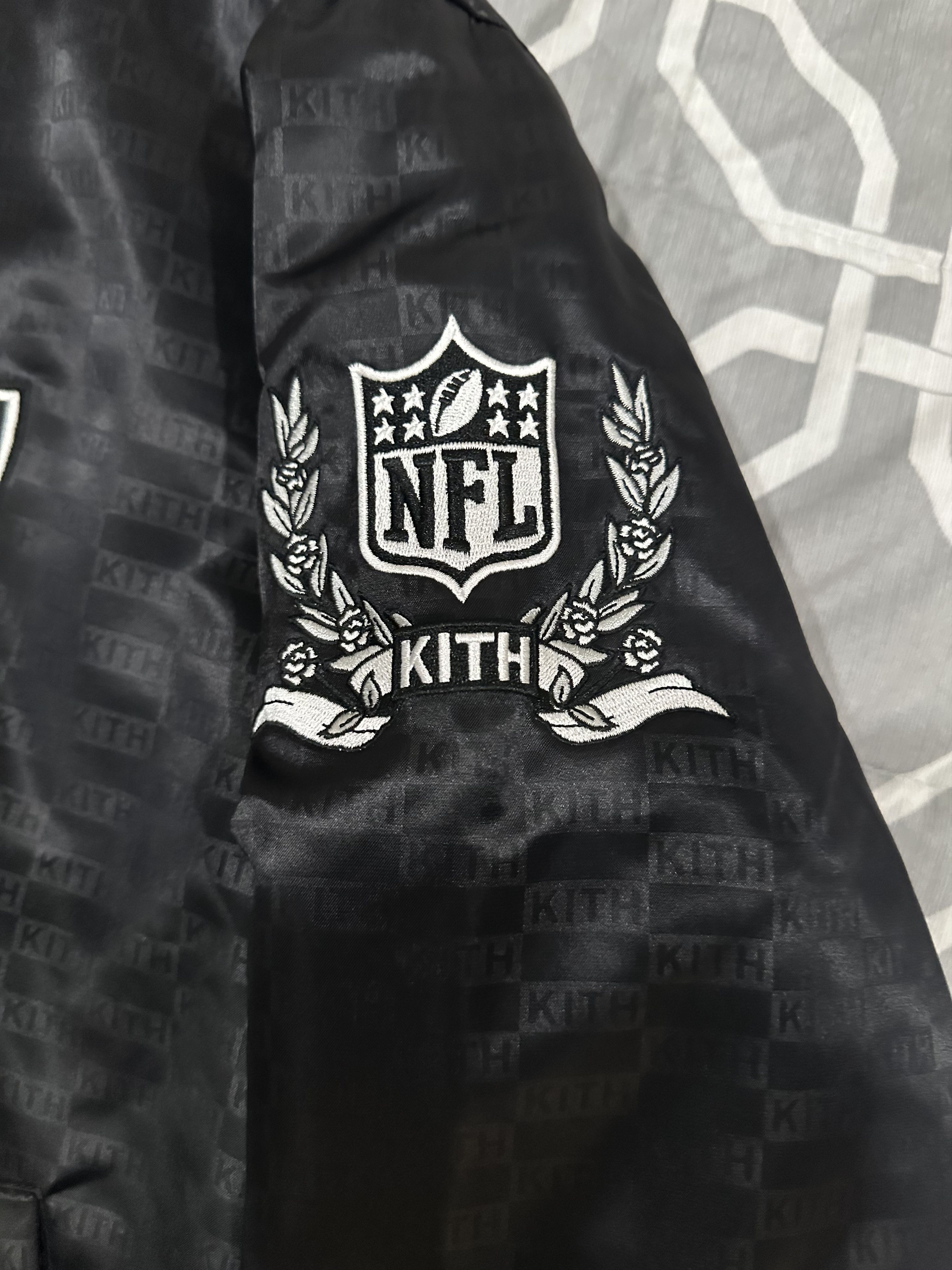 Kith Kith NFL Raiders Satin Bomber Jacket Size US XL / EU 56 / 4 - 3 Thumbnail