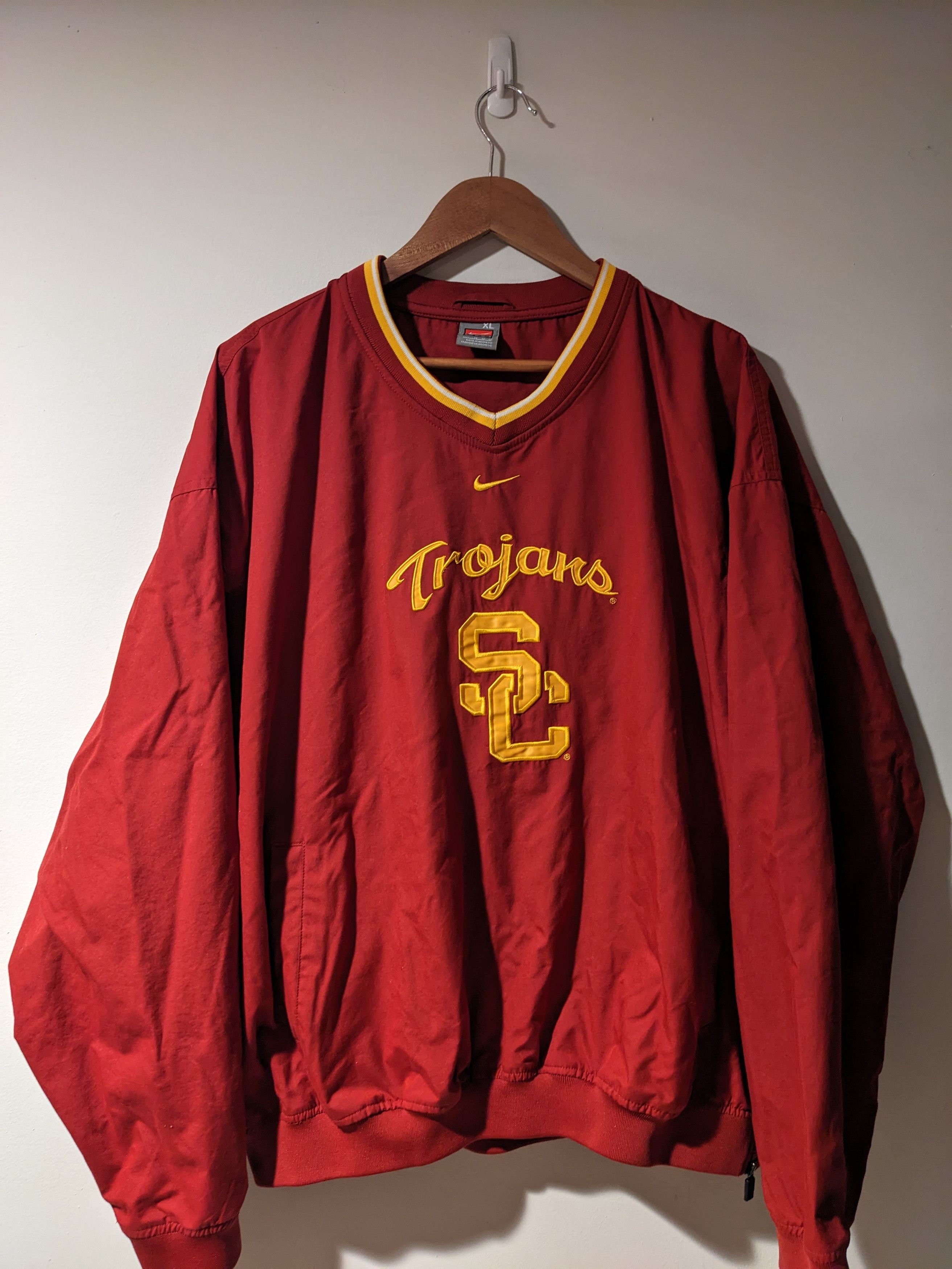 Nike × Vintage Vintage Y2K Nike Swoosh Uni Southern California Windbreaker Size US XL / EU 56 / 4 - 1 Thumbnail