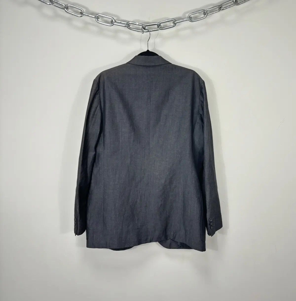 Dolce & Gabbana × Vintage Vintage Dolce & Gabanna Men's Rare Linen Wool Blazer Jacket Size 44R - 3 Thumbnail