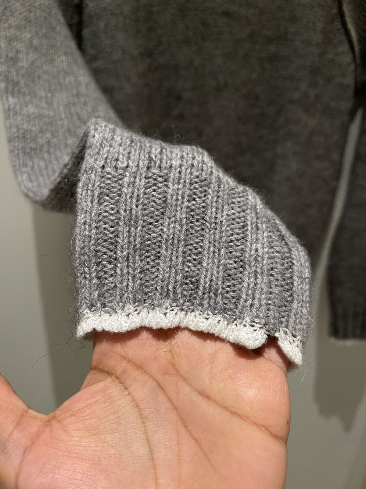 Neil Barrett Neil Barrett Fall 2003 Grey Alpaca Turtleneck Knitsweater Size US M / EU 48-50 / 2 - 7 Thumbnail