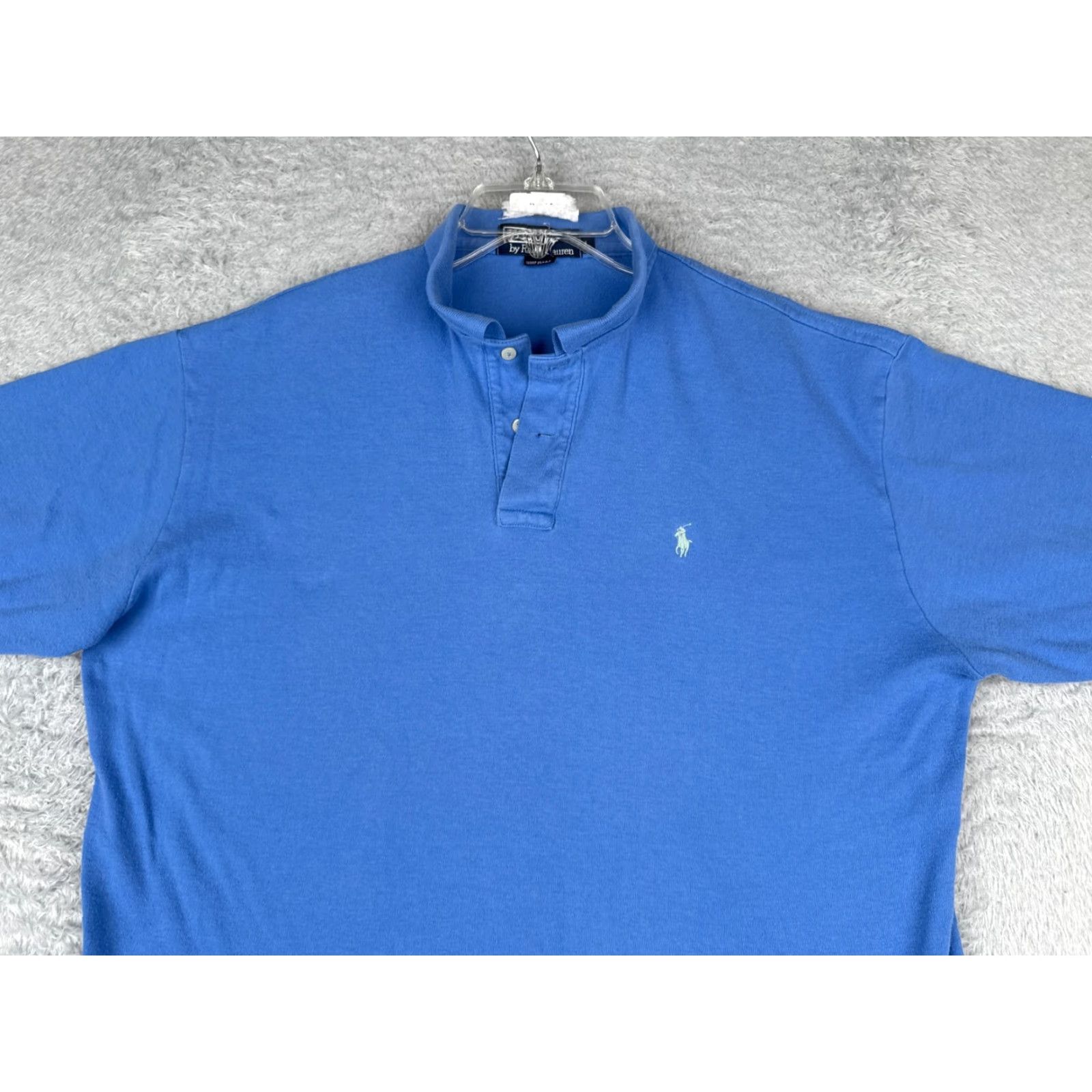 Ralph Lauren VINTAGE Ralph Lauren Polo Shirt Mens Large Blue 100% Cotton Knit Short Sleeve Polo Shirt Mens Large Blue 100% Cotton Knit Short Sleeve Size US L / EU 52-54 / 3 - 5 Thumbnail
