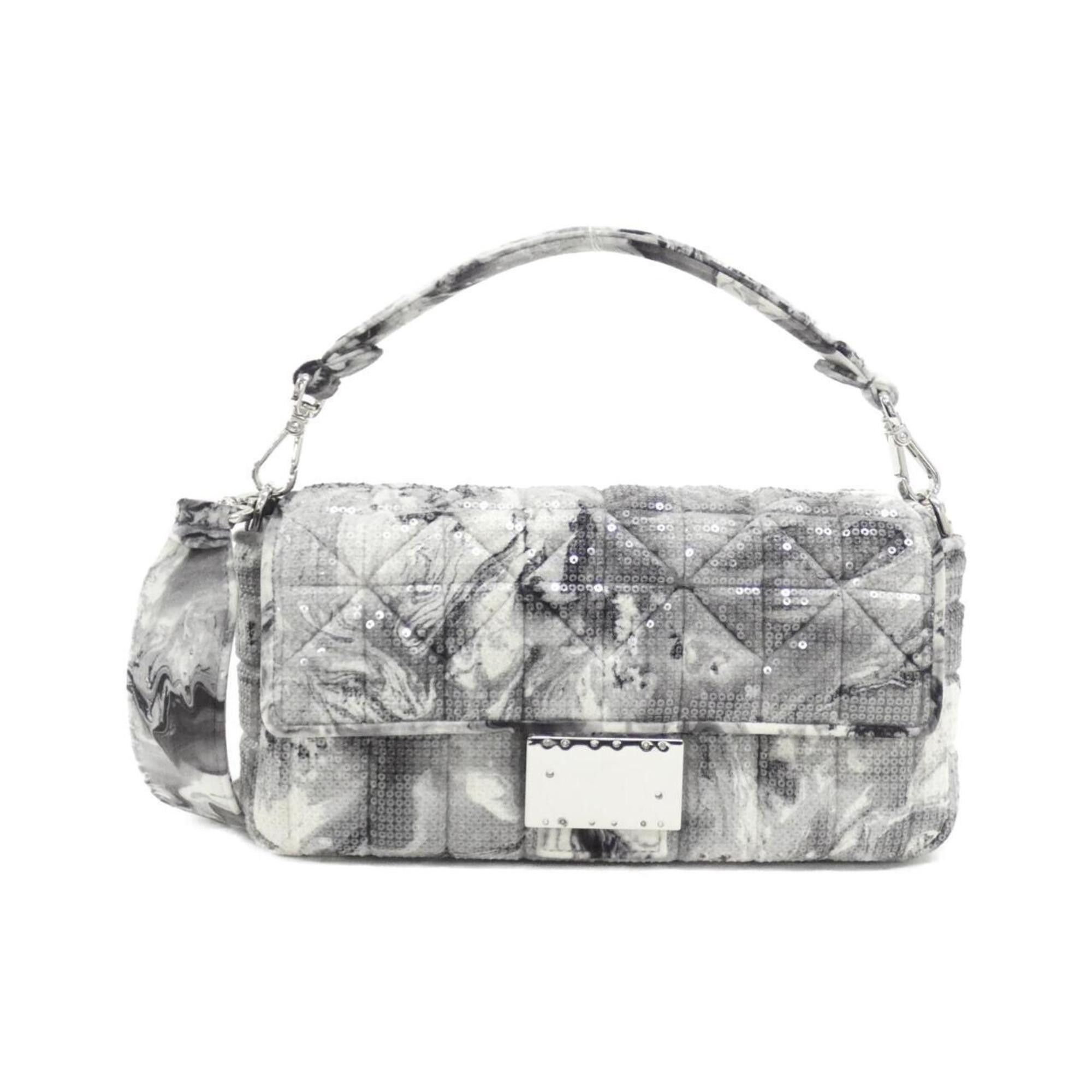 Fendi Baguette 8Br796 Afva Shoulder Bag in Grey, Women's