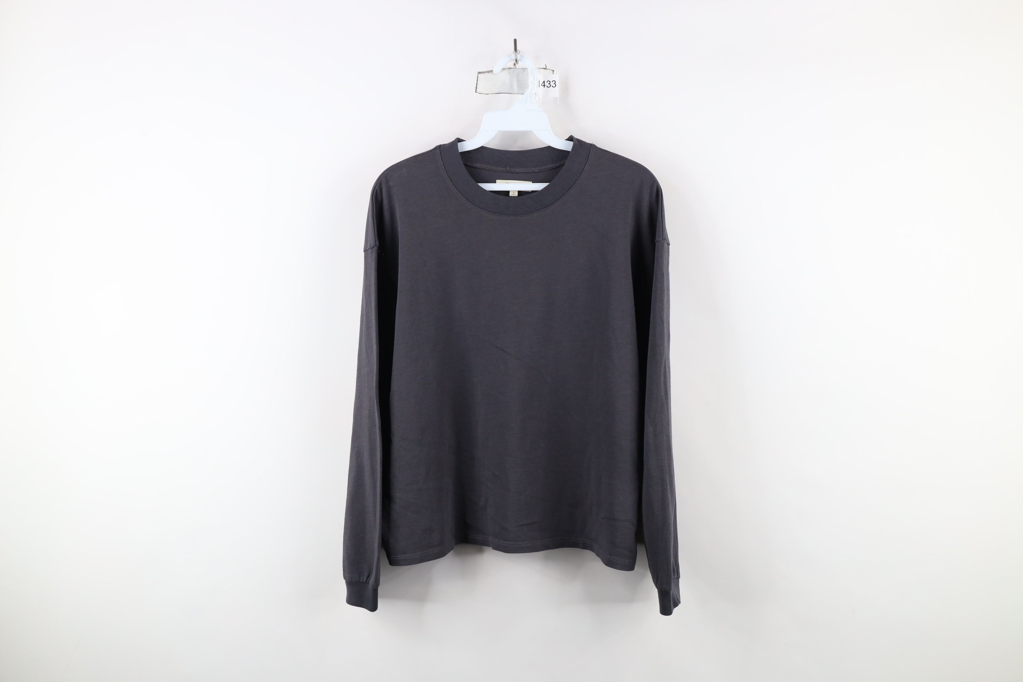 Madewell × Vintage Madewell Supima Cotton Essential Long Sleeve T-Shirt Gray Size S / US 4 / IT 40 - 1 Thumbnail