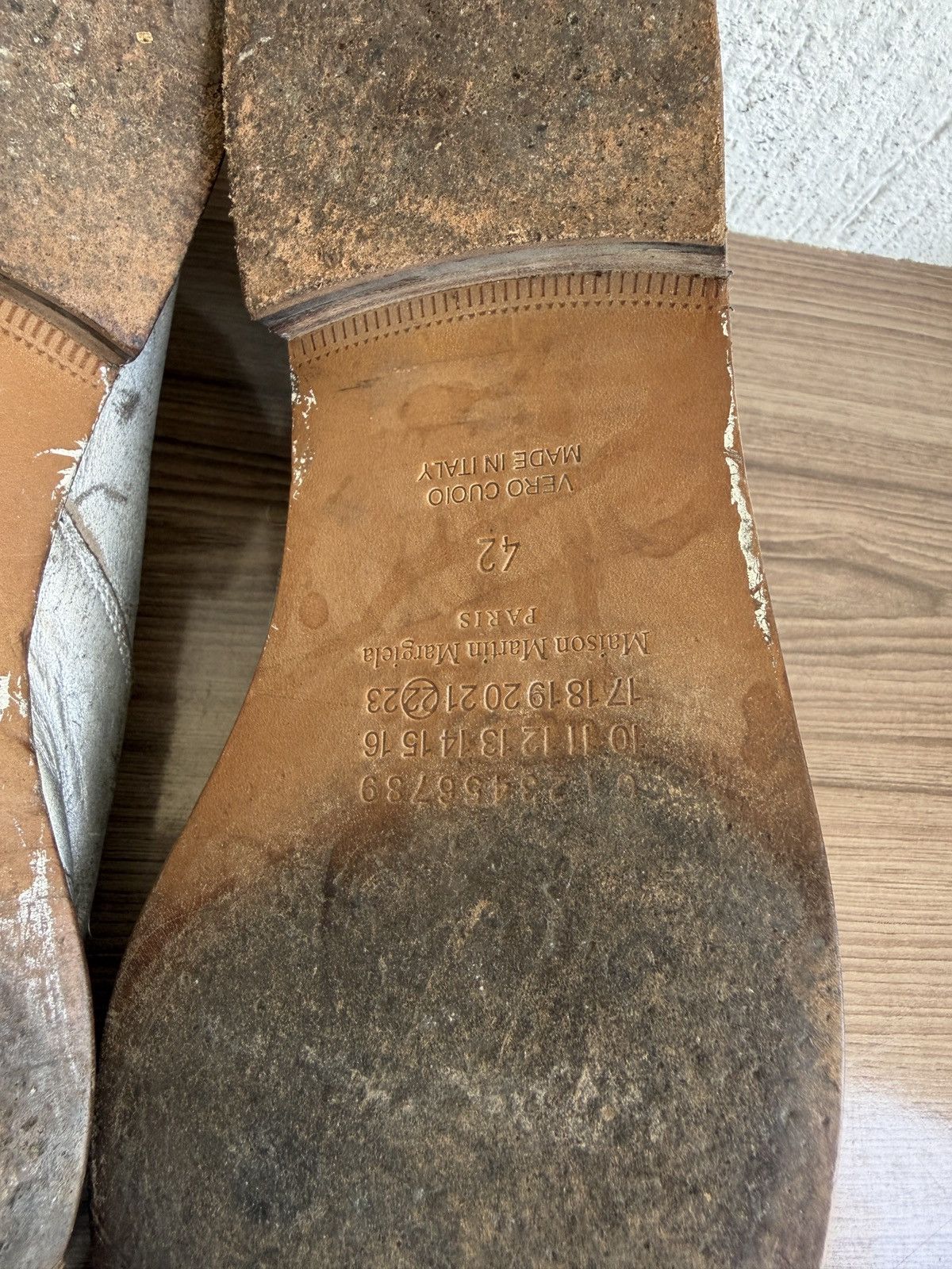 Maison Margiela Extremely rare🔥❗️Distressed painted loafers Size US 9 / EU 42 - 20 Thumbnail