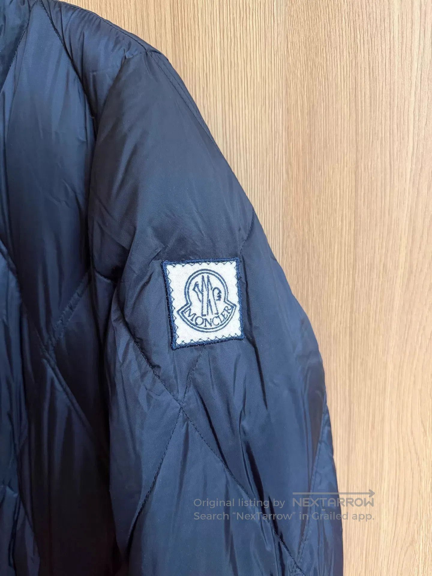 Moncler Blue Quilted Bomber Jacket. Size US M / EU 48-50 / 2 - 2 Thumbnail