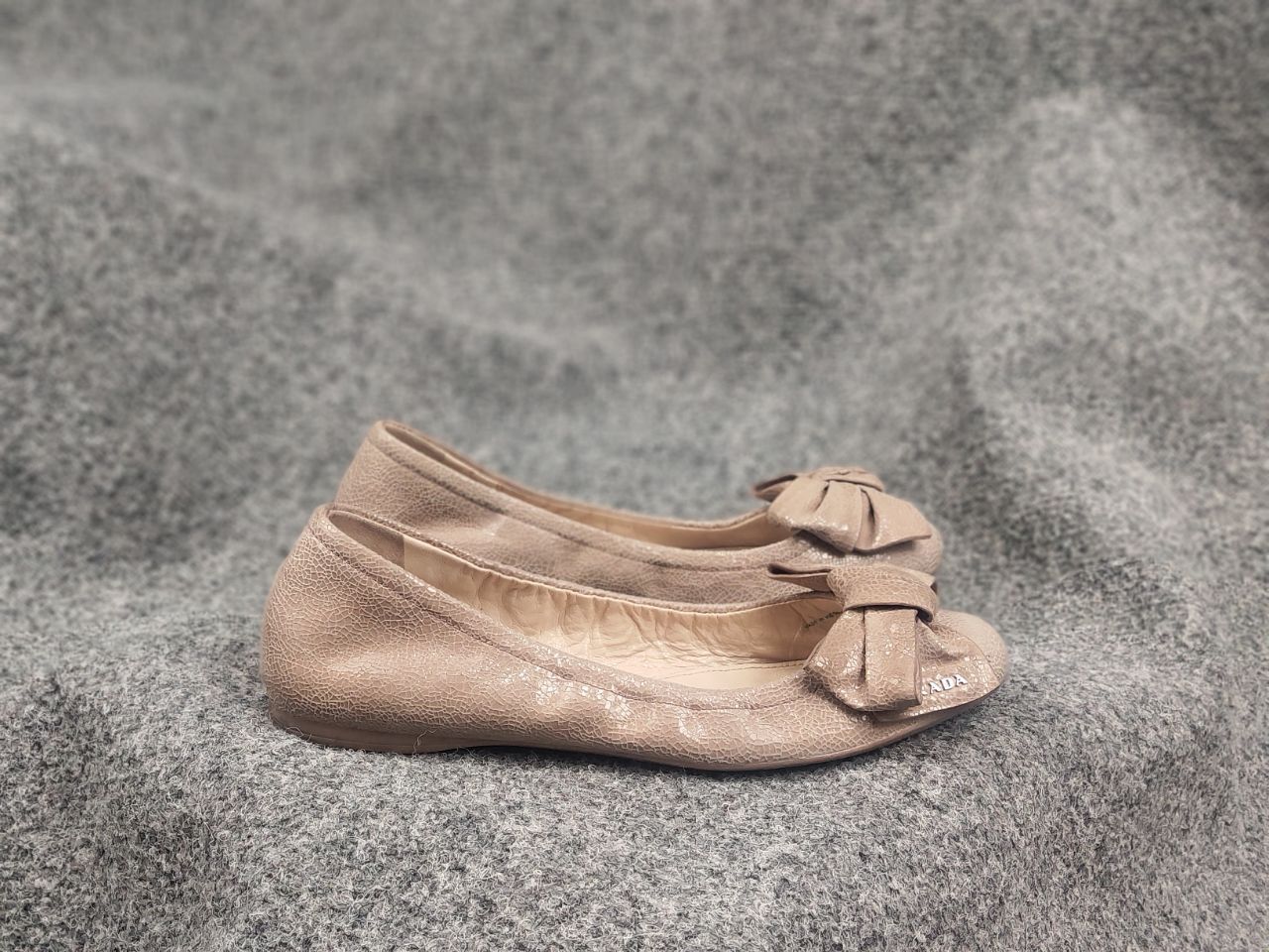 Prada Prada Vintage Logo Slip On bow Ballerina Ballet Flats Shoes Size US 9 / IT 39 - 1 Thumbnail