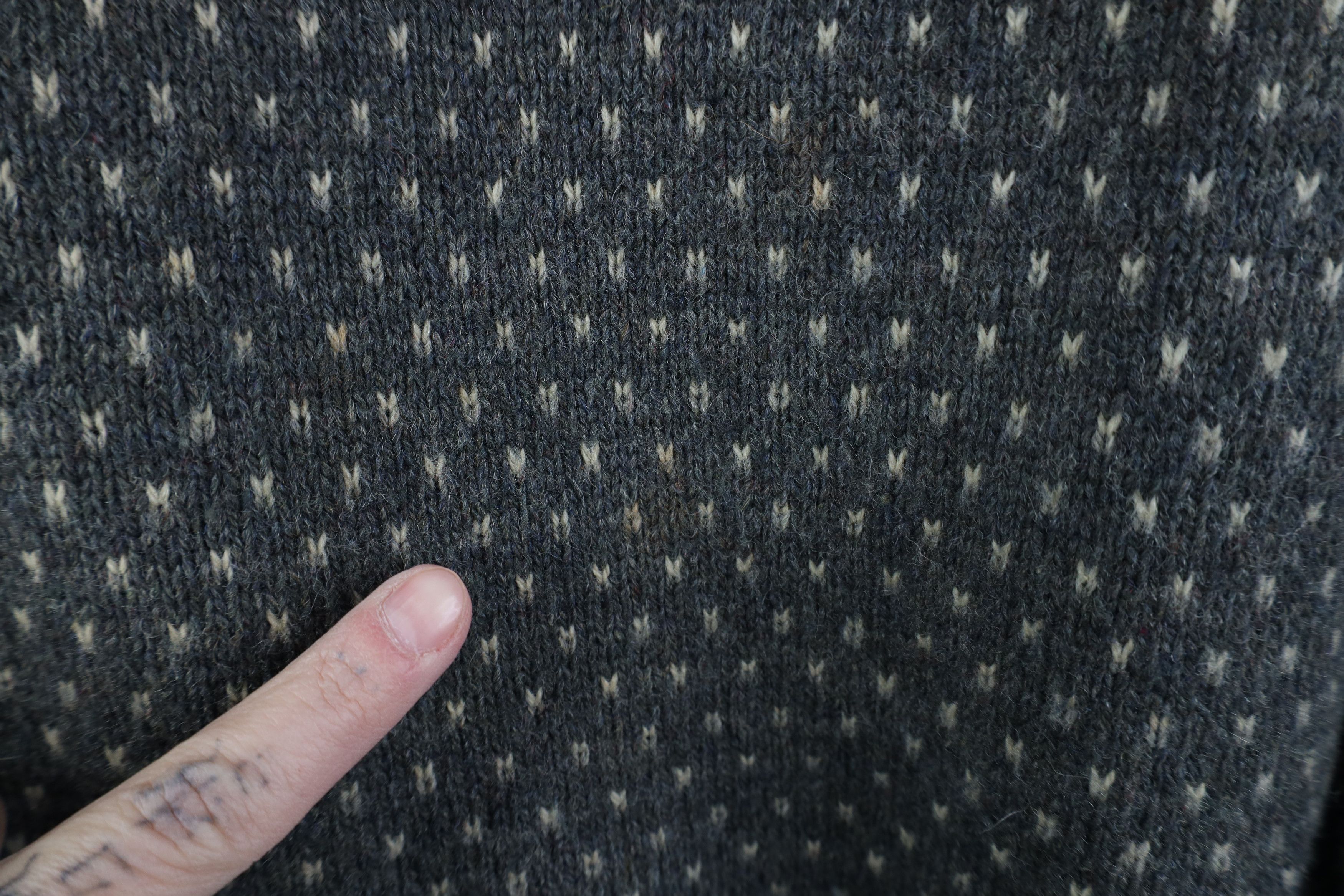 Vintage Vintage 70s Streetwear Wool Blend Knit Polka Dot Sweater Size US M / EU 48-50 / 2 - 4 Thumbnail