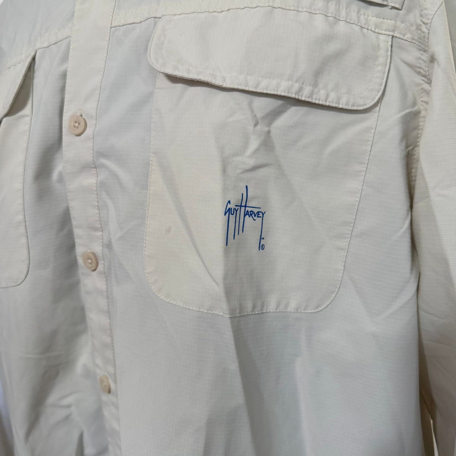 Guy Harvey Guy Harvey Cream Fishing Shirt | Sz M Size US M / EU 48-50 / 2 - 5 Thumbnail