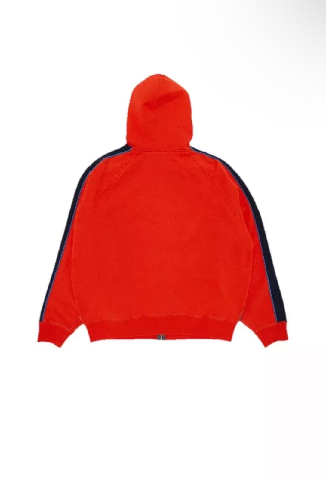 Supreme Falcon Raglan Zip Up Hooded Sweatshirt 'Orange Grey