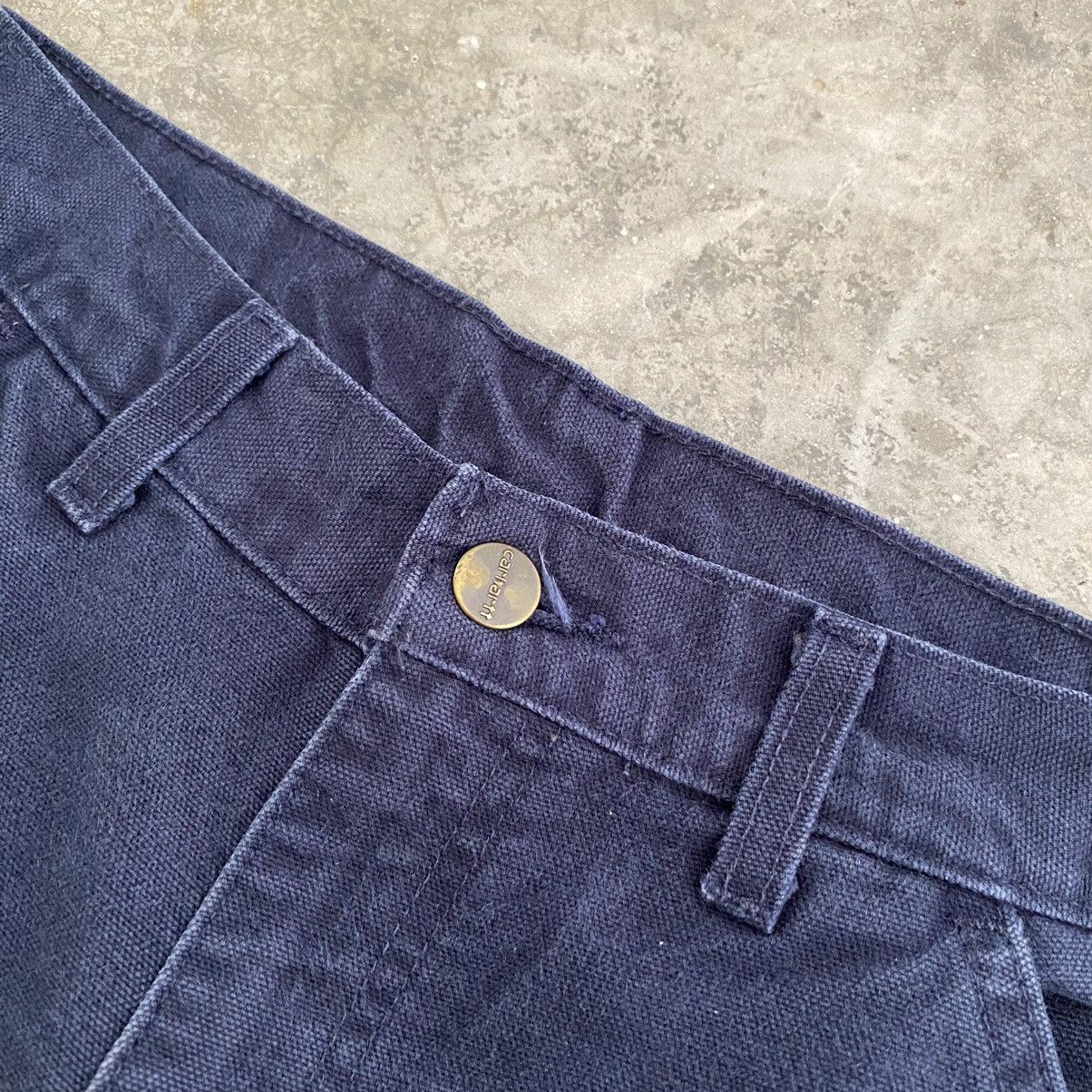 Carhartt Size 30x30.5 VTG Carhartt Midnight Blue Carpenter Work Pants Size US 30 / EU 46 - 7 Thumbnail