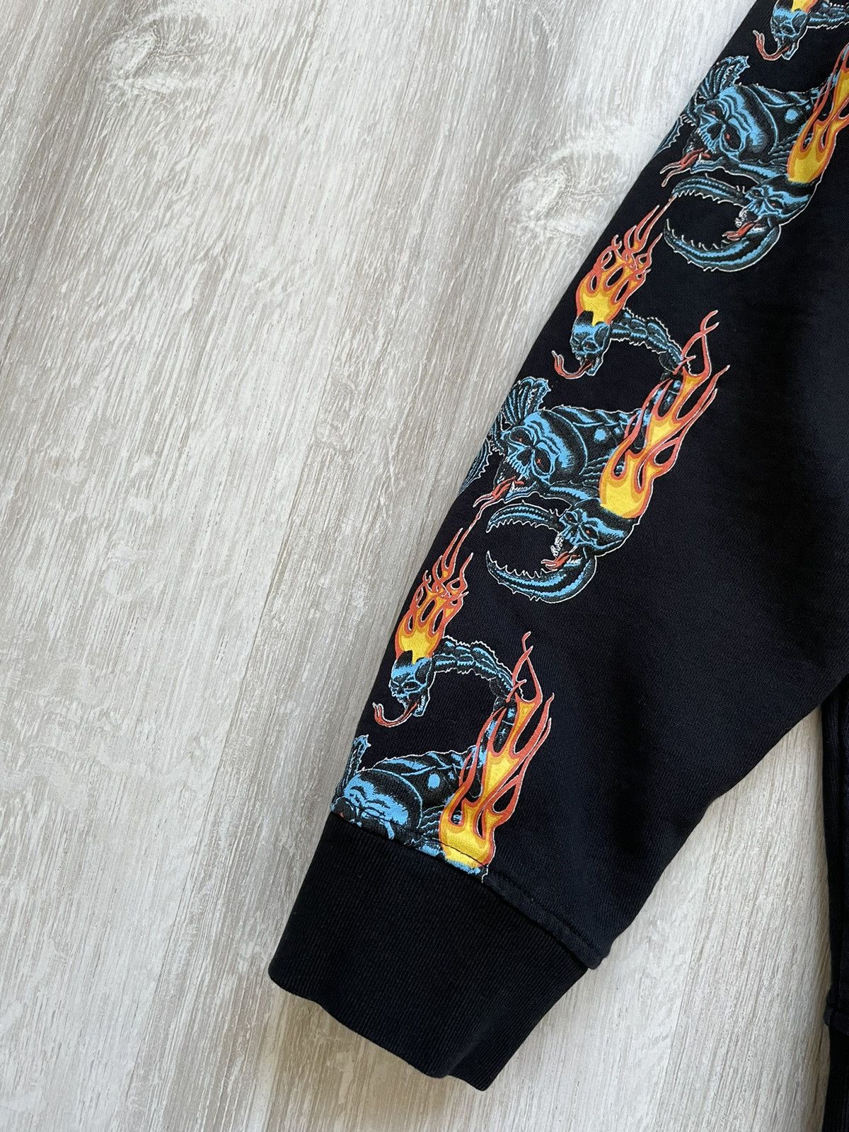 Allsaints ALLSAINTS Scorpion Fire Hoodie Big Logo Black Size US XL / EU 56 / 4 - 6 Thumbnail