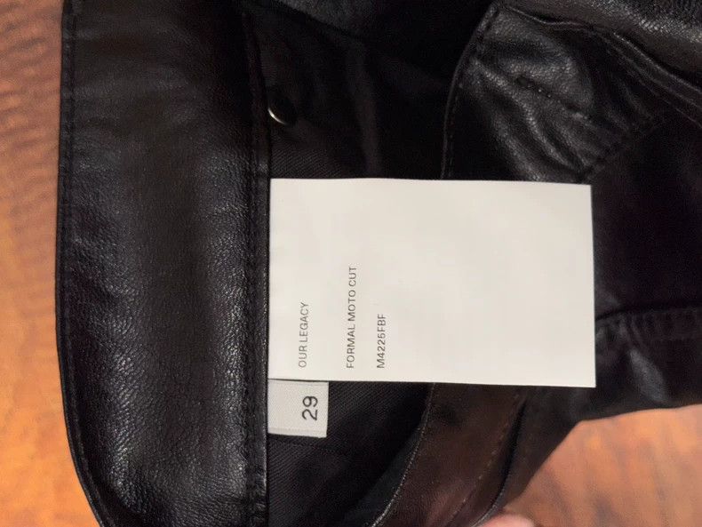 Our Legacy Our Legacy size29 Motorcycle leather trousers Size US 29 - 4 Thumbnail