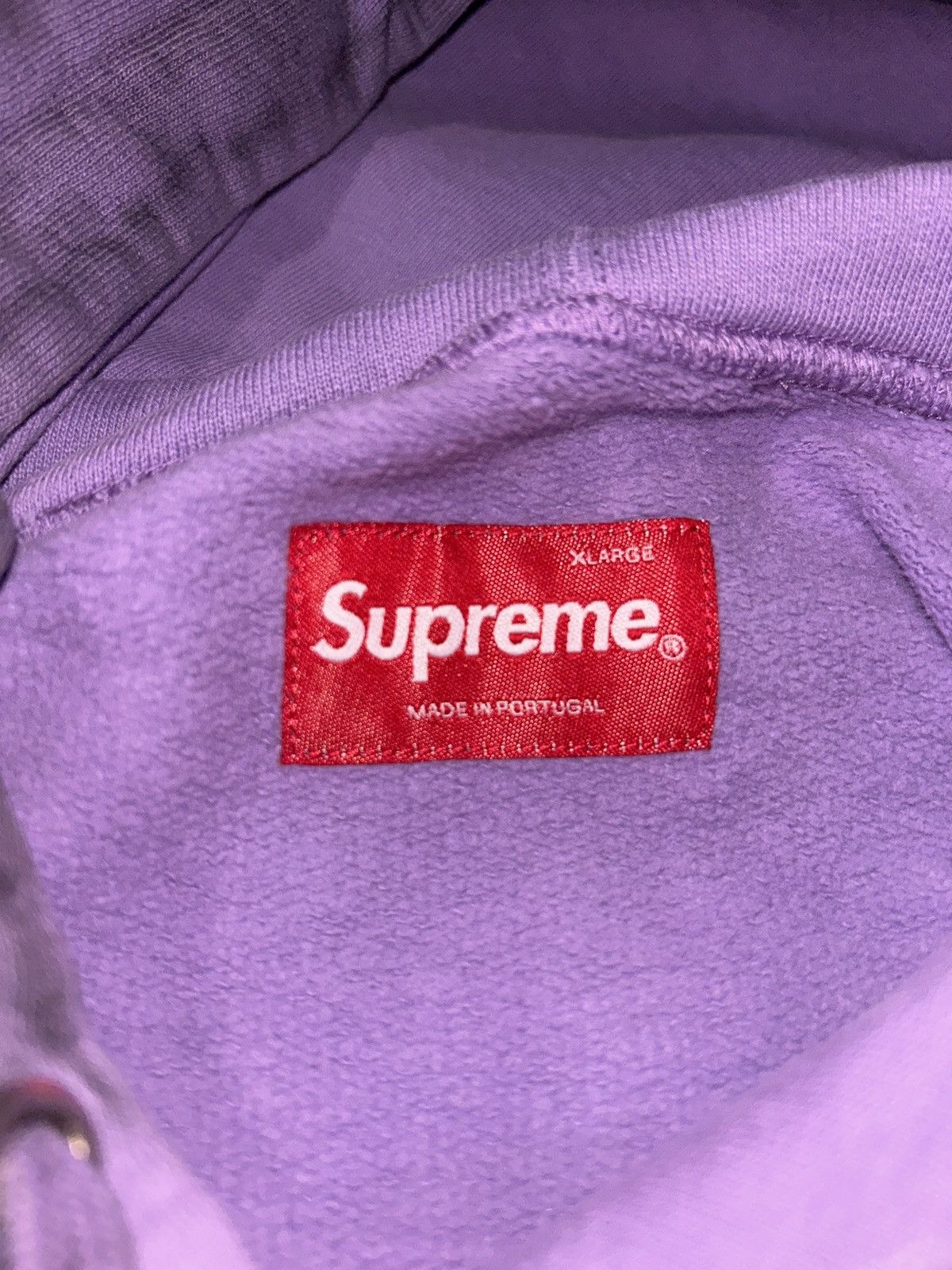 Supreme Violet Supreme Spray Hooded Sweatshirt Size US XL / EU 56 / 4 - 3 Thumbnail