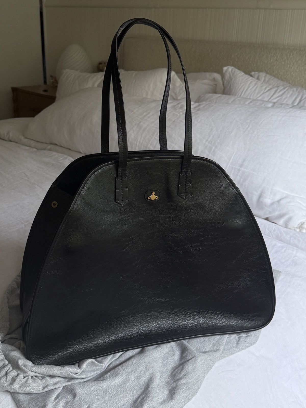 Vivienne Westwood Black Yasmina Large Duffle Bag