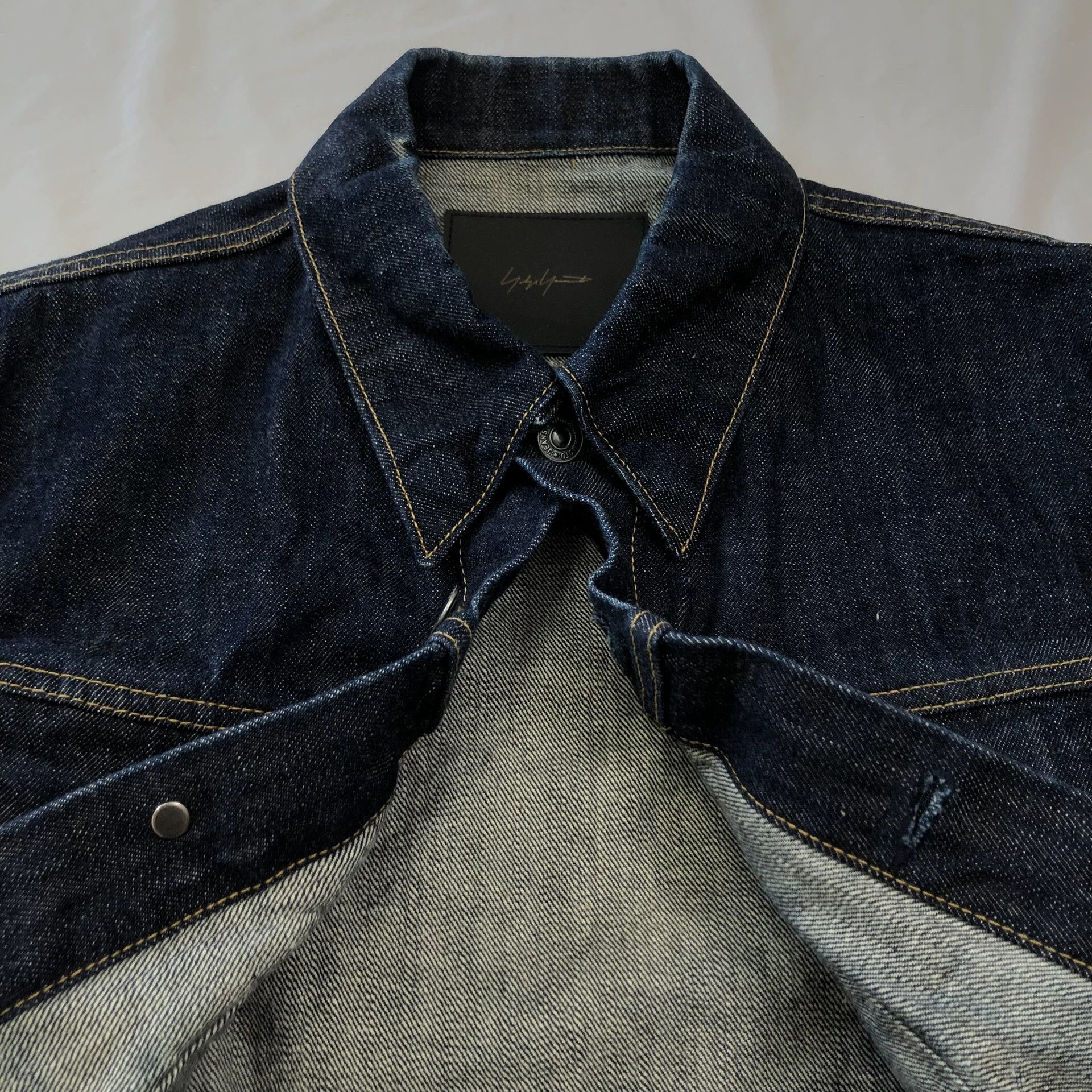 Yohji Yamamoto Yohji Yamamoto 02SS Actress Era Washed Denim Jacket Size US XXS / EU 40 - 5 Thumbnail