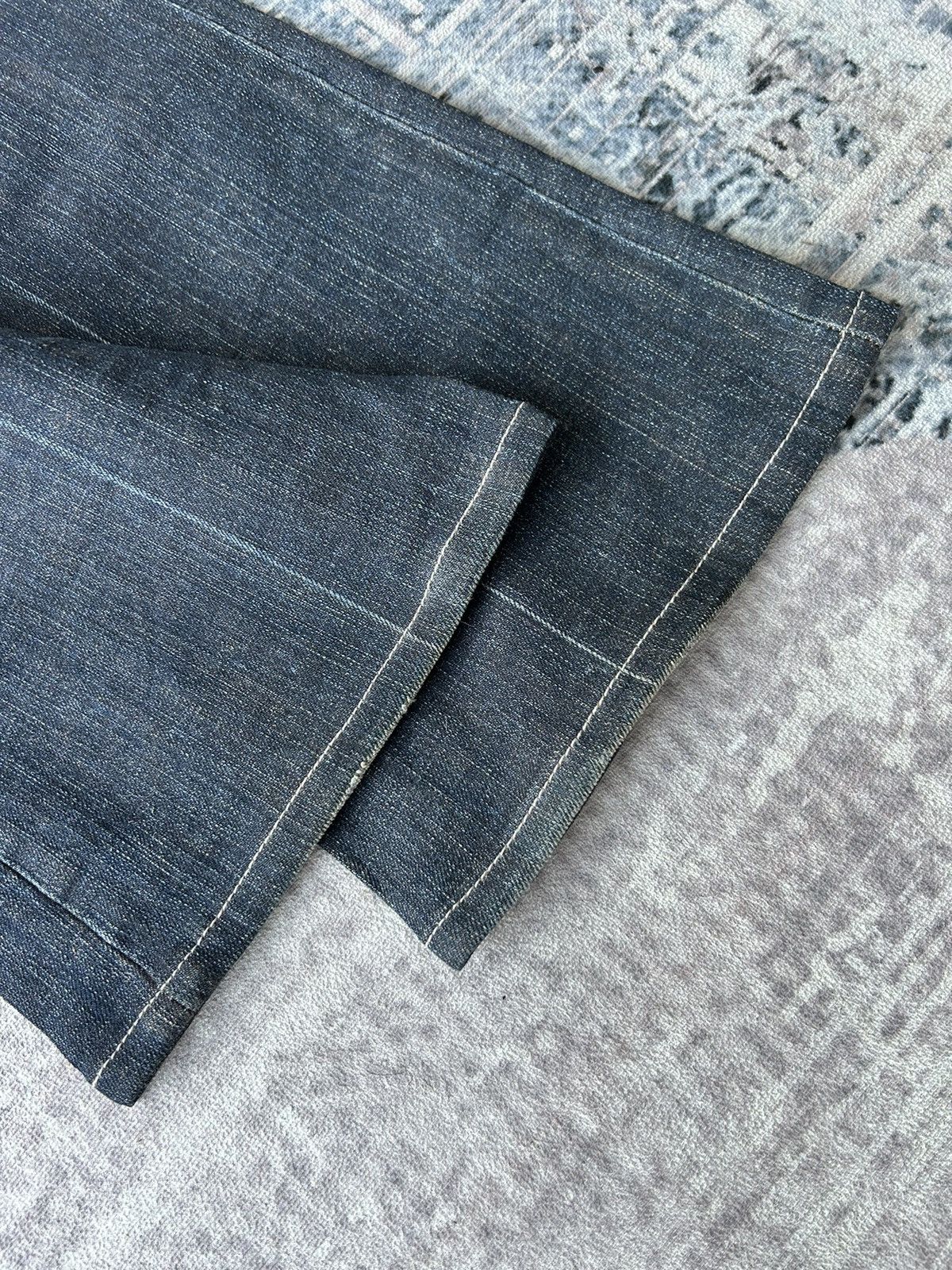 If Six Was Nine Tornado Mart Flared Blue Denim Jeans Size US 31 - 17 Thumbnail