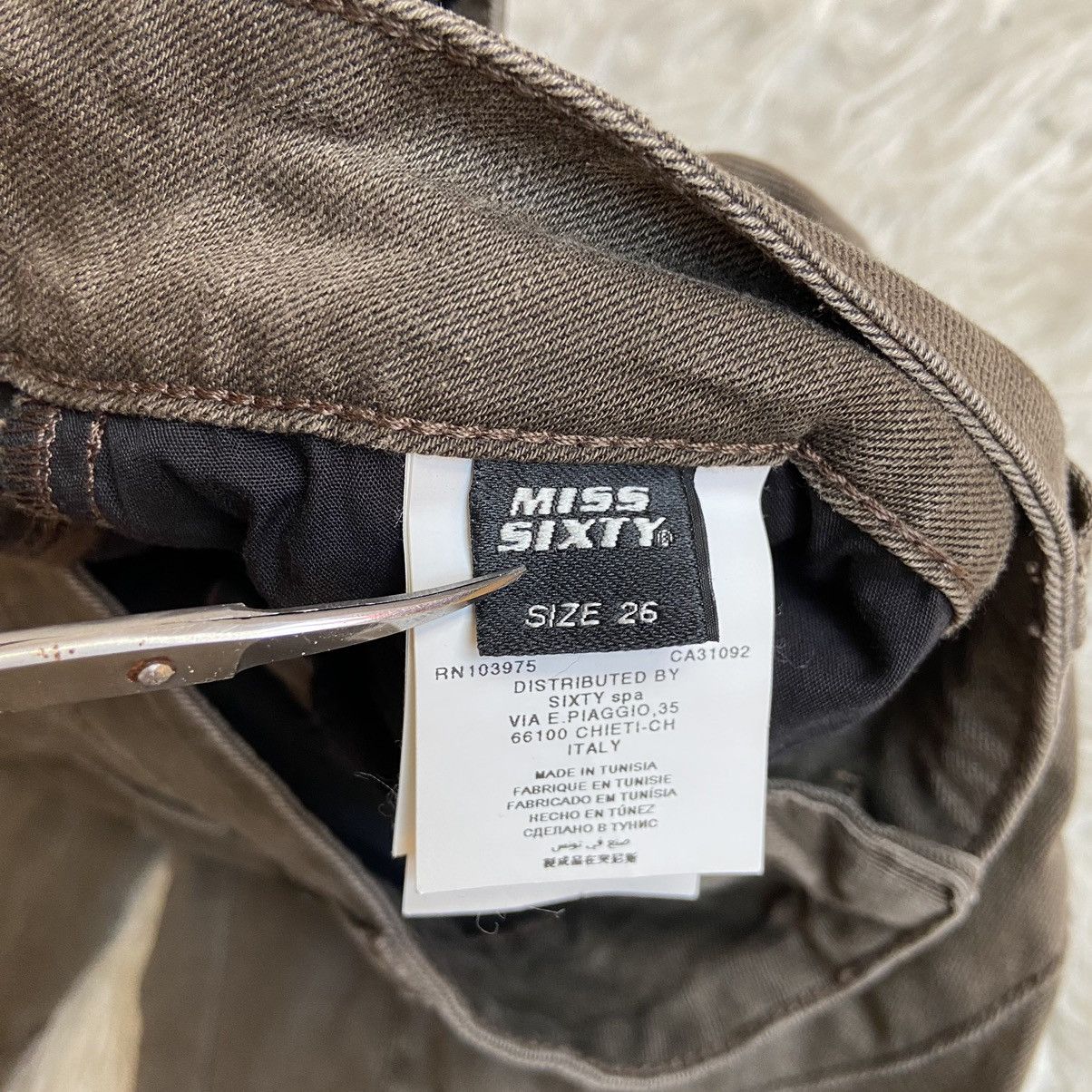 Japanese Brand × Junya Watanabe × Miss Sixty 📌 Crazy Miss Sixty Segmented Y2k Avant Garde Jeans Size 26" / US 2 / IT 38 - 11 Thumbnail