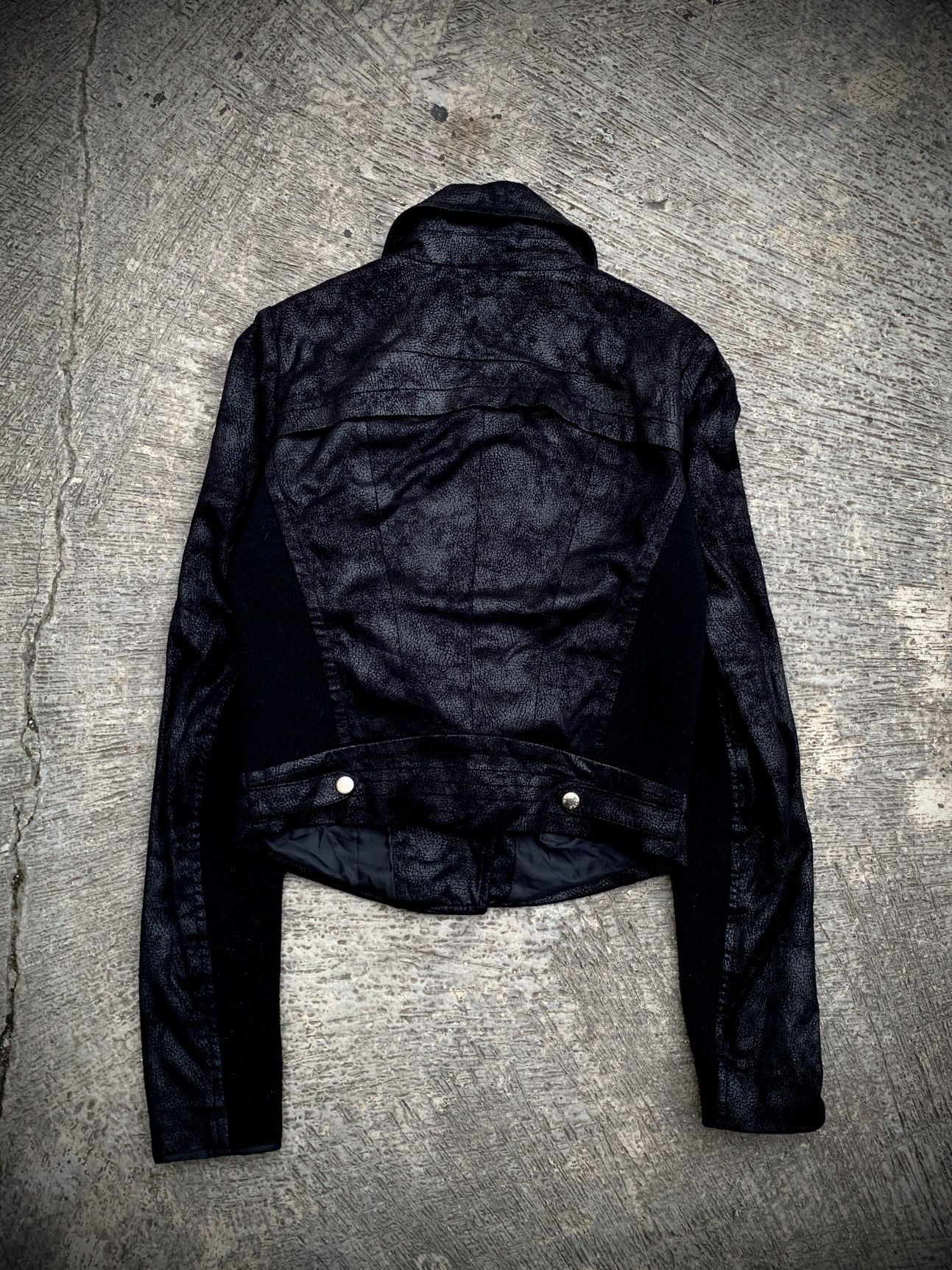 14th Addiction D.I.A Asymetrical Cracked Cropped Jacket Size US S / EU 44-46 / 1 - 2 Thumbnail