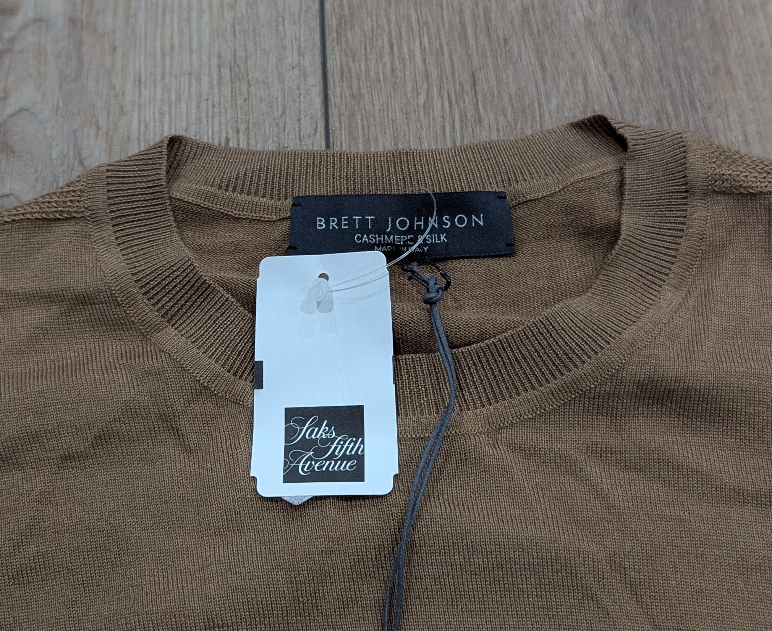 Other Brett Johnson Cashmere/Silk Crewneck Sweater Caramello 54 Size US L / EU 52-54 / 3 - 2 Thumbnail