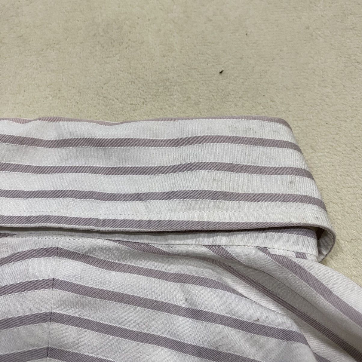 Burberry × Designer BURBERRY Black Label Vertical Striped Long Sleeve Shirt Size US M / EU 48-50 / 2 - 10 Thumbnail