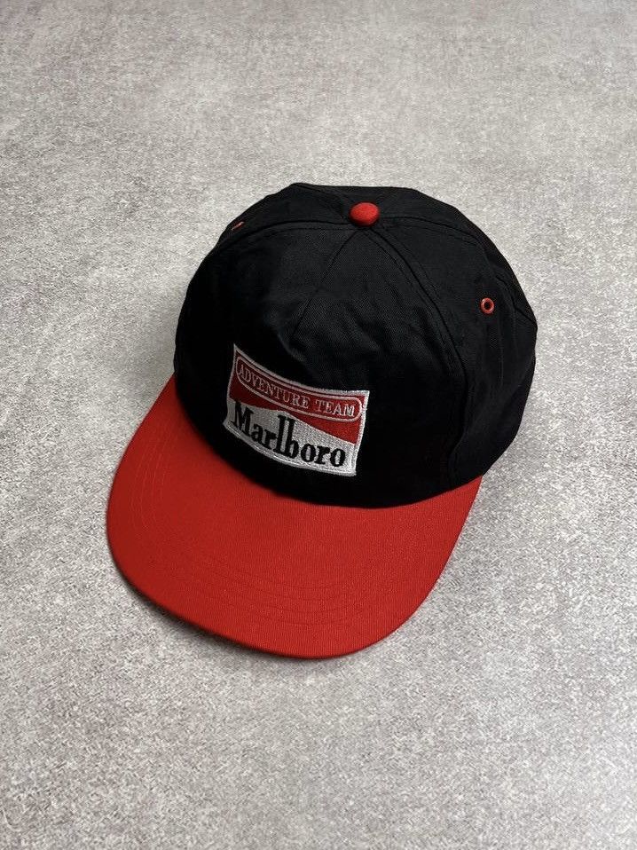 Vintage Vintage Marlboro Adventure Team Racing F-1 Cap Os Size ONE SIZE - 1 Thumbnail